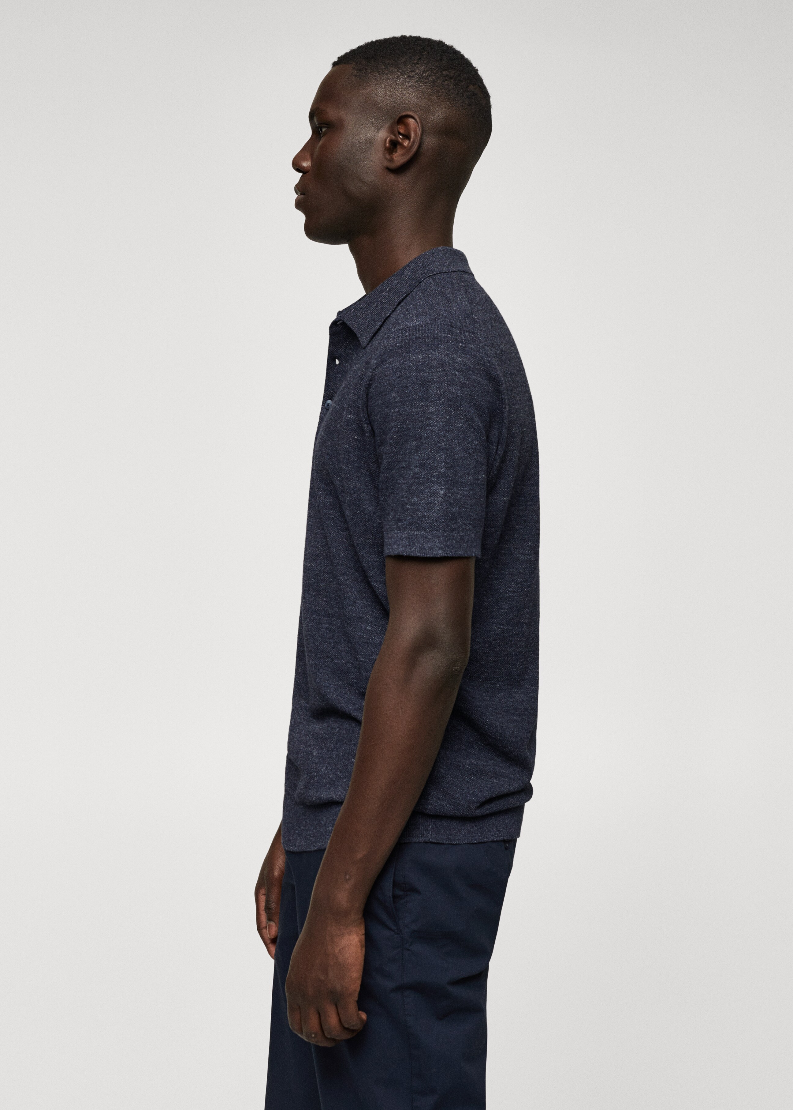 Knit cotton polo shirt - Details of the article 6