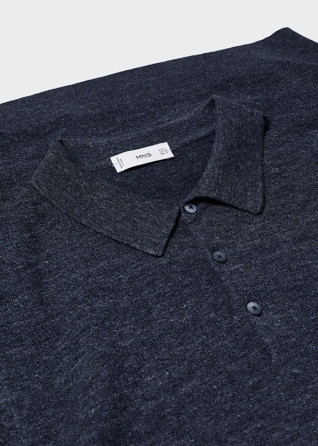 Knit cotton polo shirt - Details of the article 8