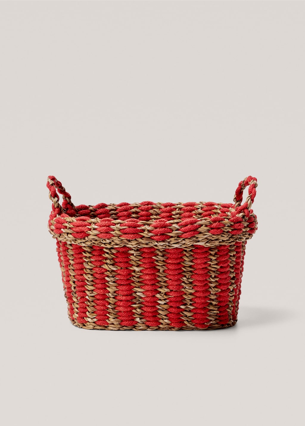 Cattail and jute combined basket 30x24cm - Article without model