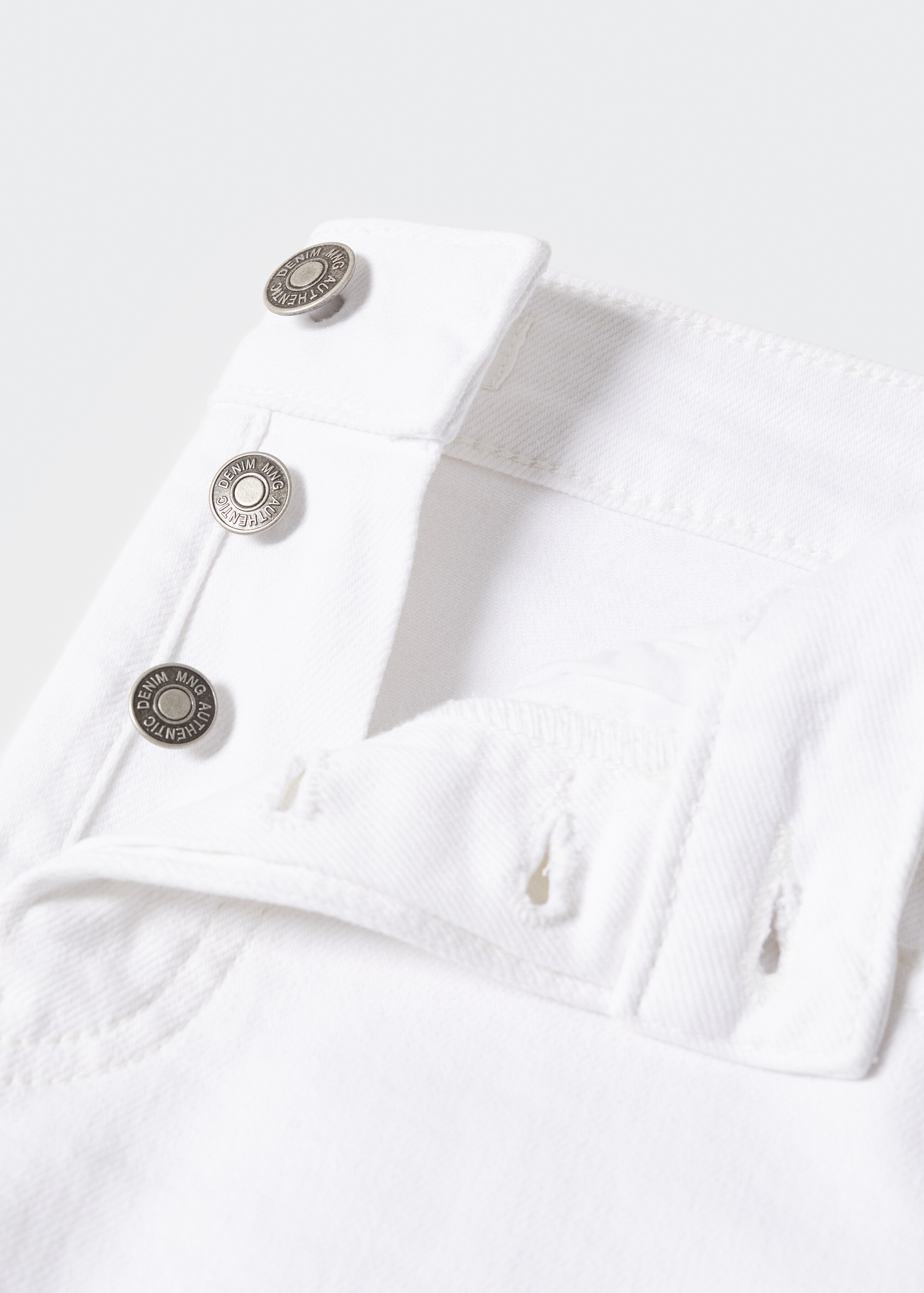 Cotton denim shorts - Details of the article 8