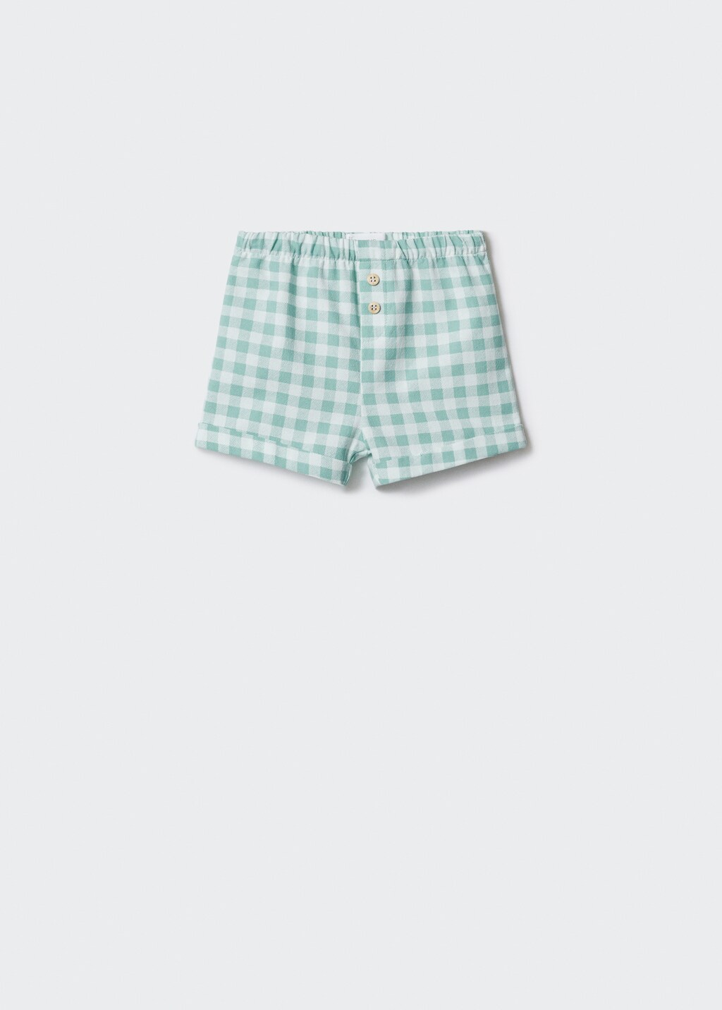 checked cotton shorts - Article without model