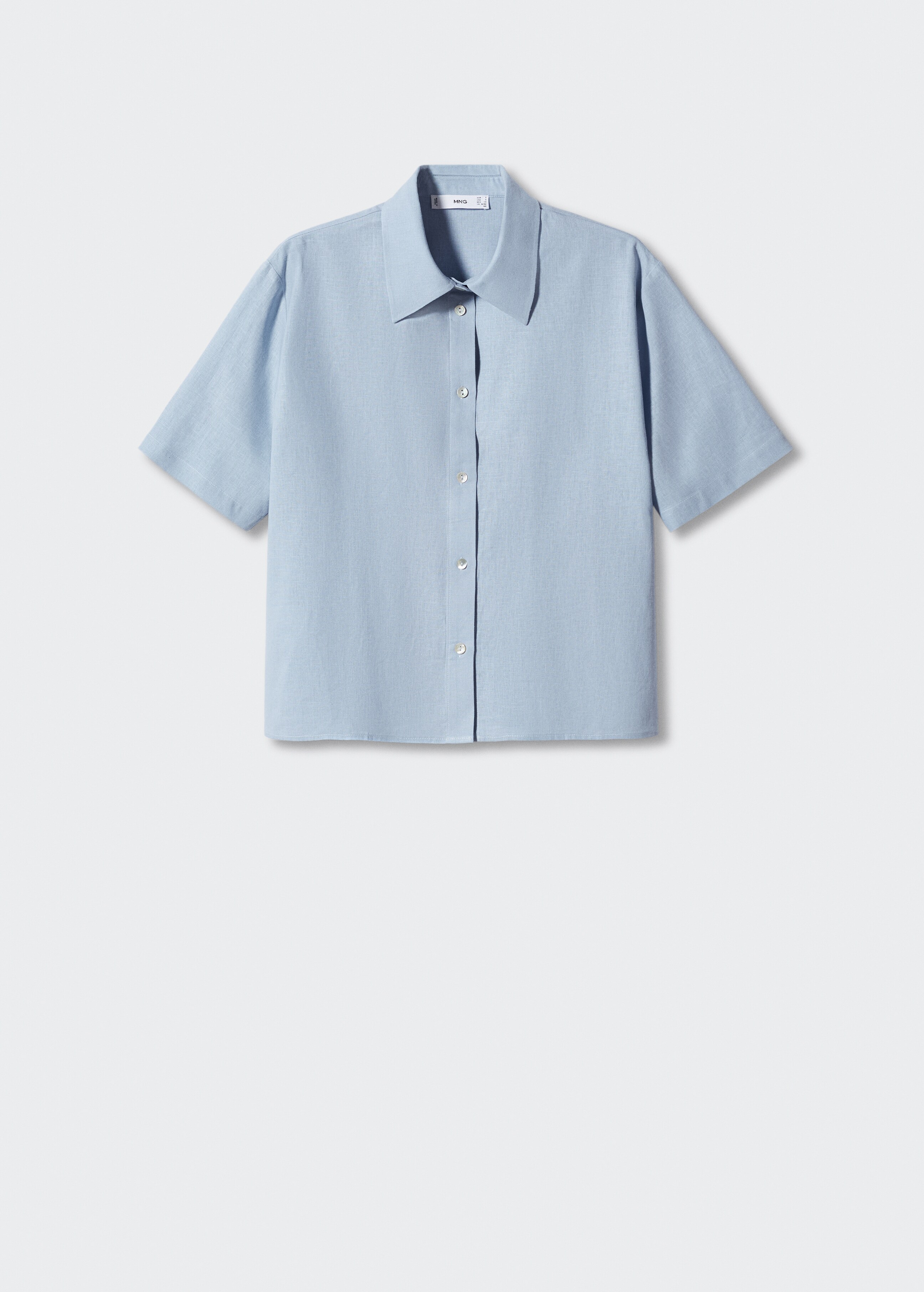 Lněná pyžamová košile - Zboží bez modelu