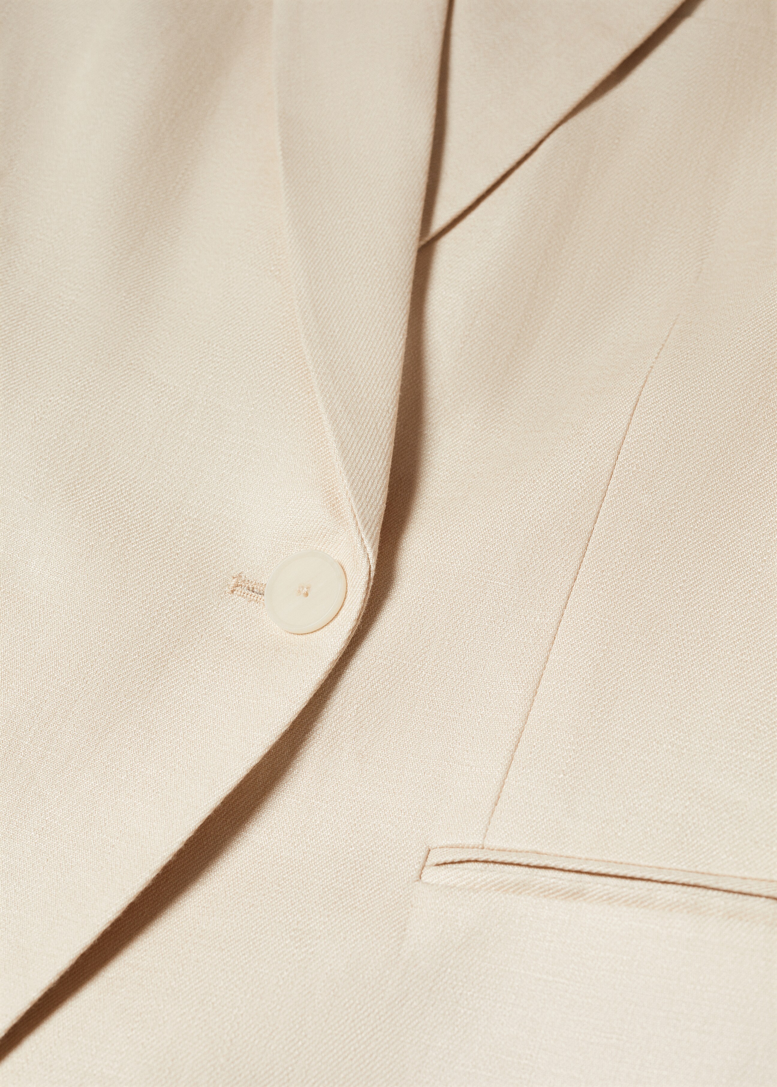 Linen button blazer - Details of the article 8