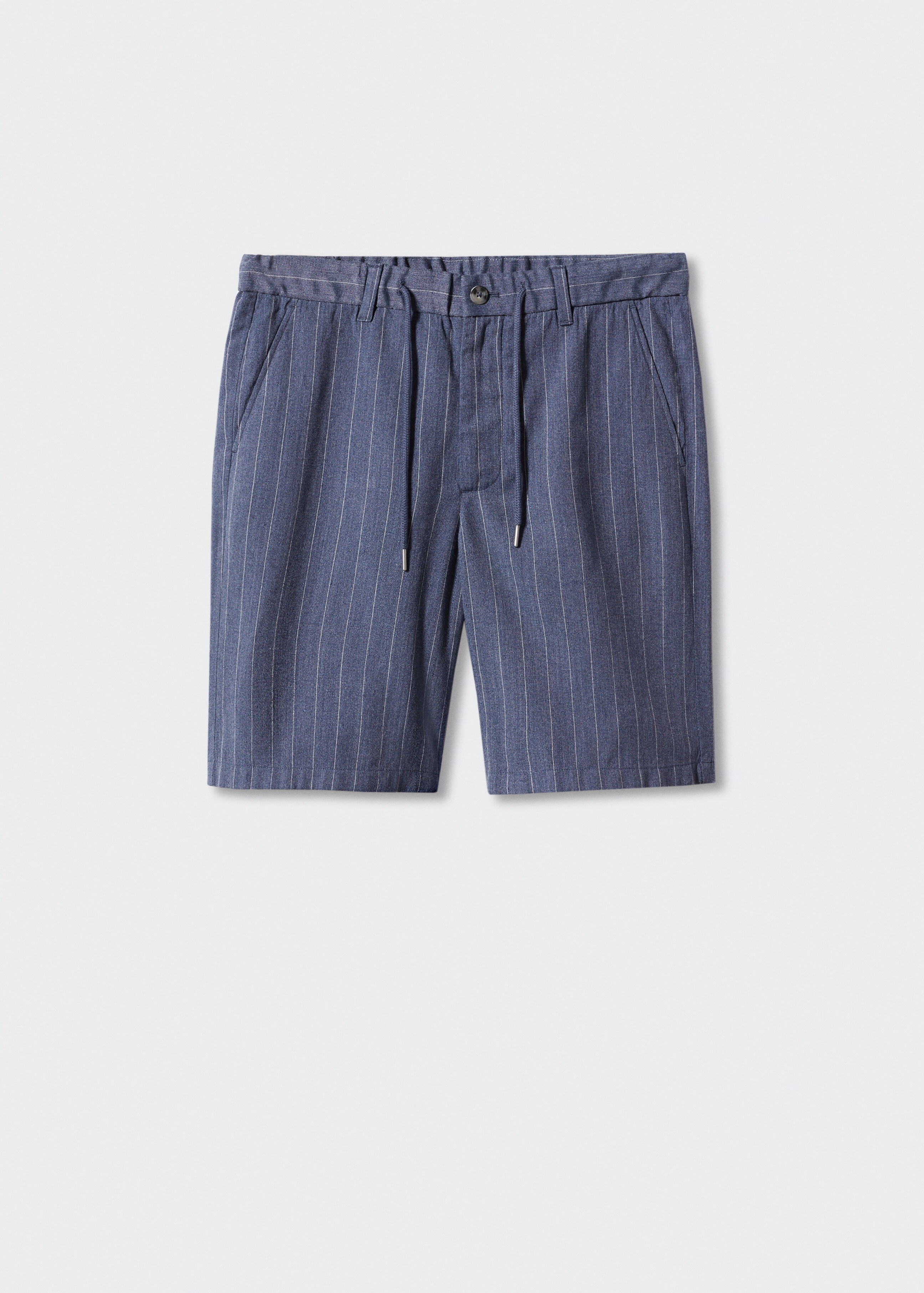 Regular-fit pinstripe bermuda shorts - Article without model