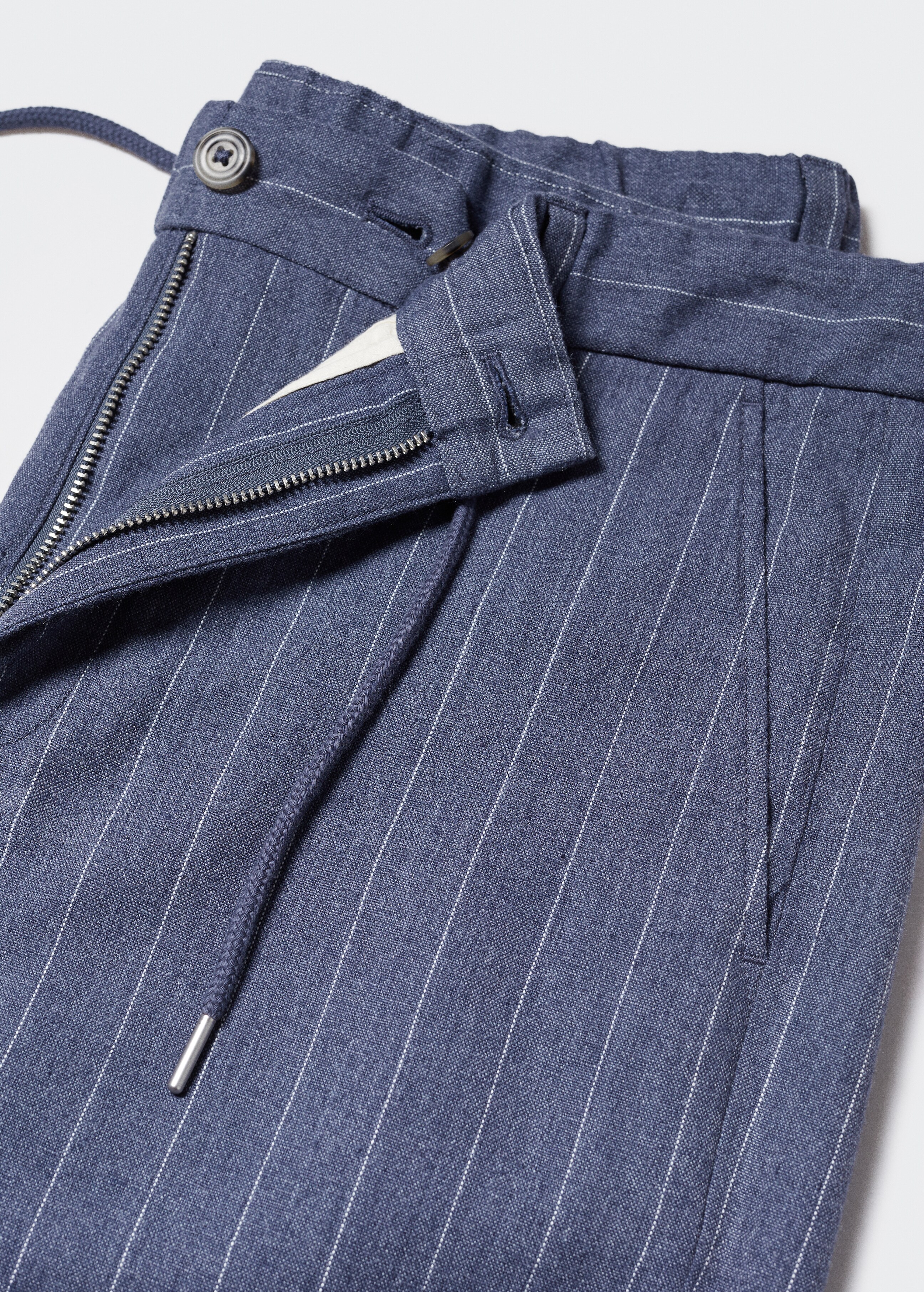 Regular-fit pinstripe bermuda shorts - Details of the article 8