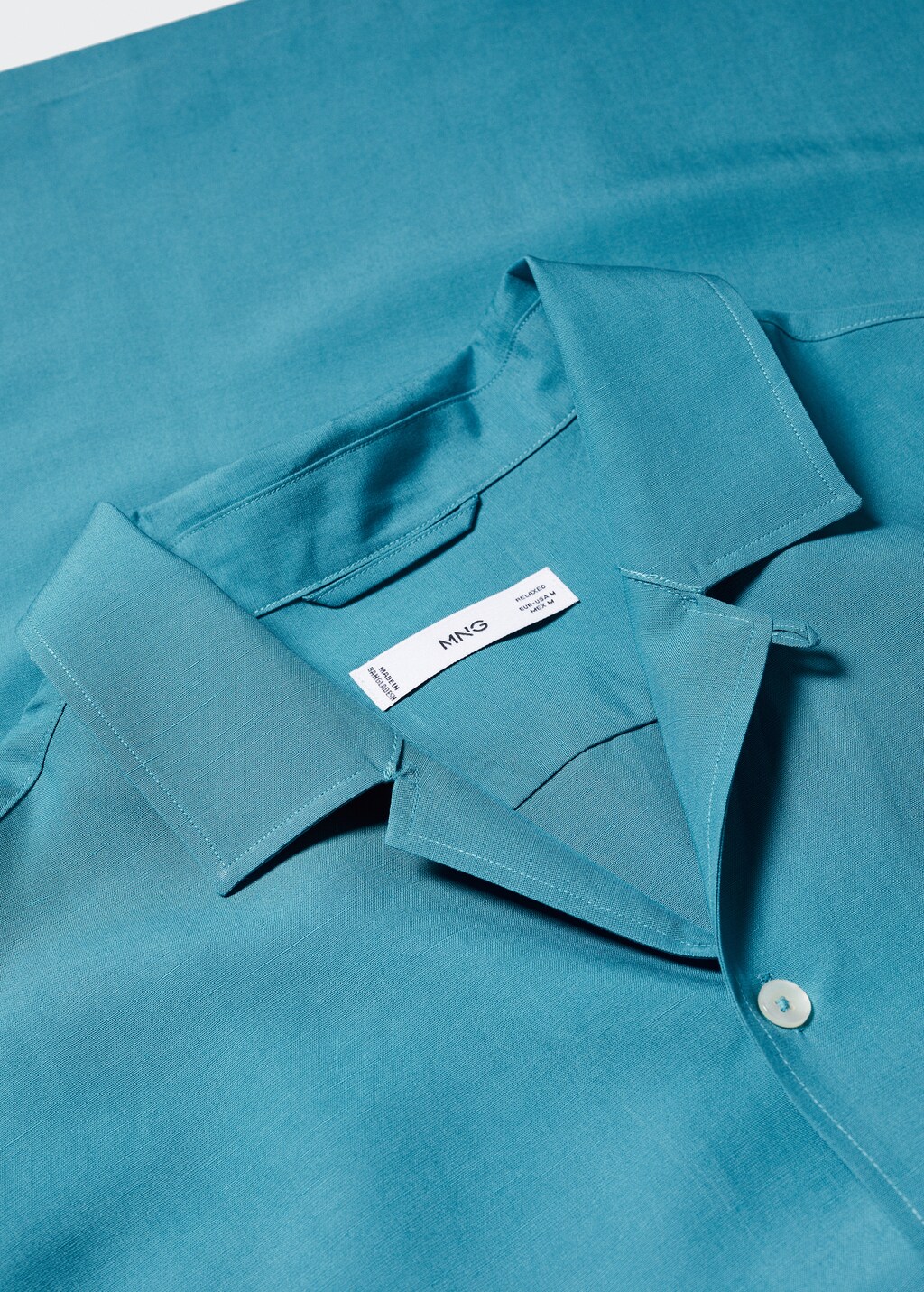 Regular-fit linen bowling shirt - Details of the article 8