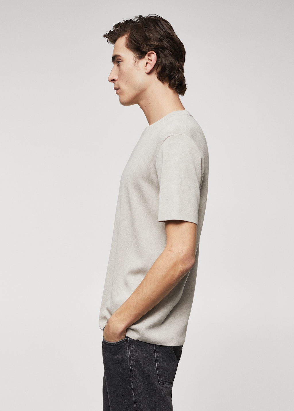 Fine-knit T-shirt - Details of the article 2