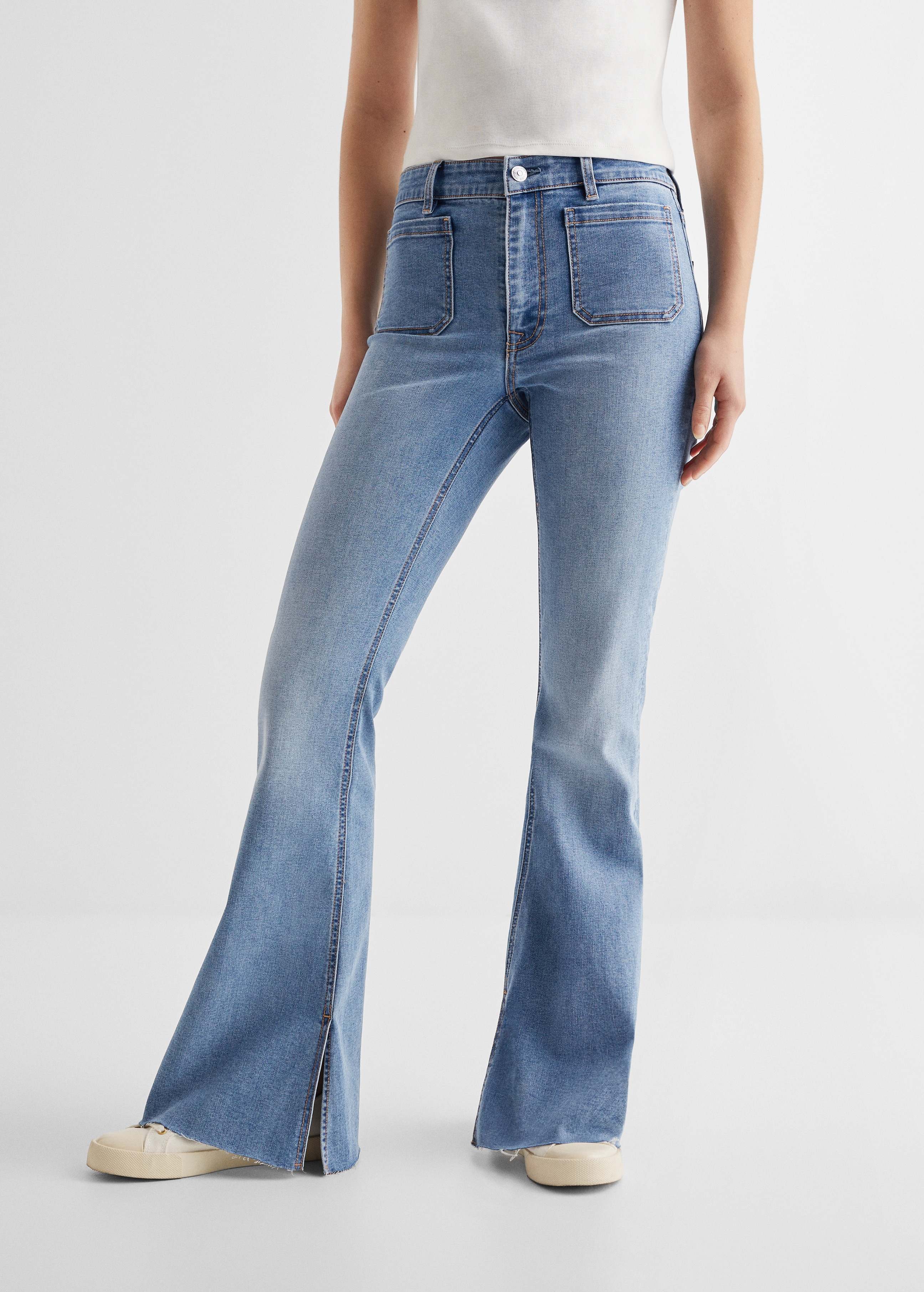 Culotte jeans with openings - Details of the article 6