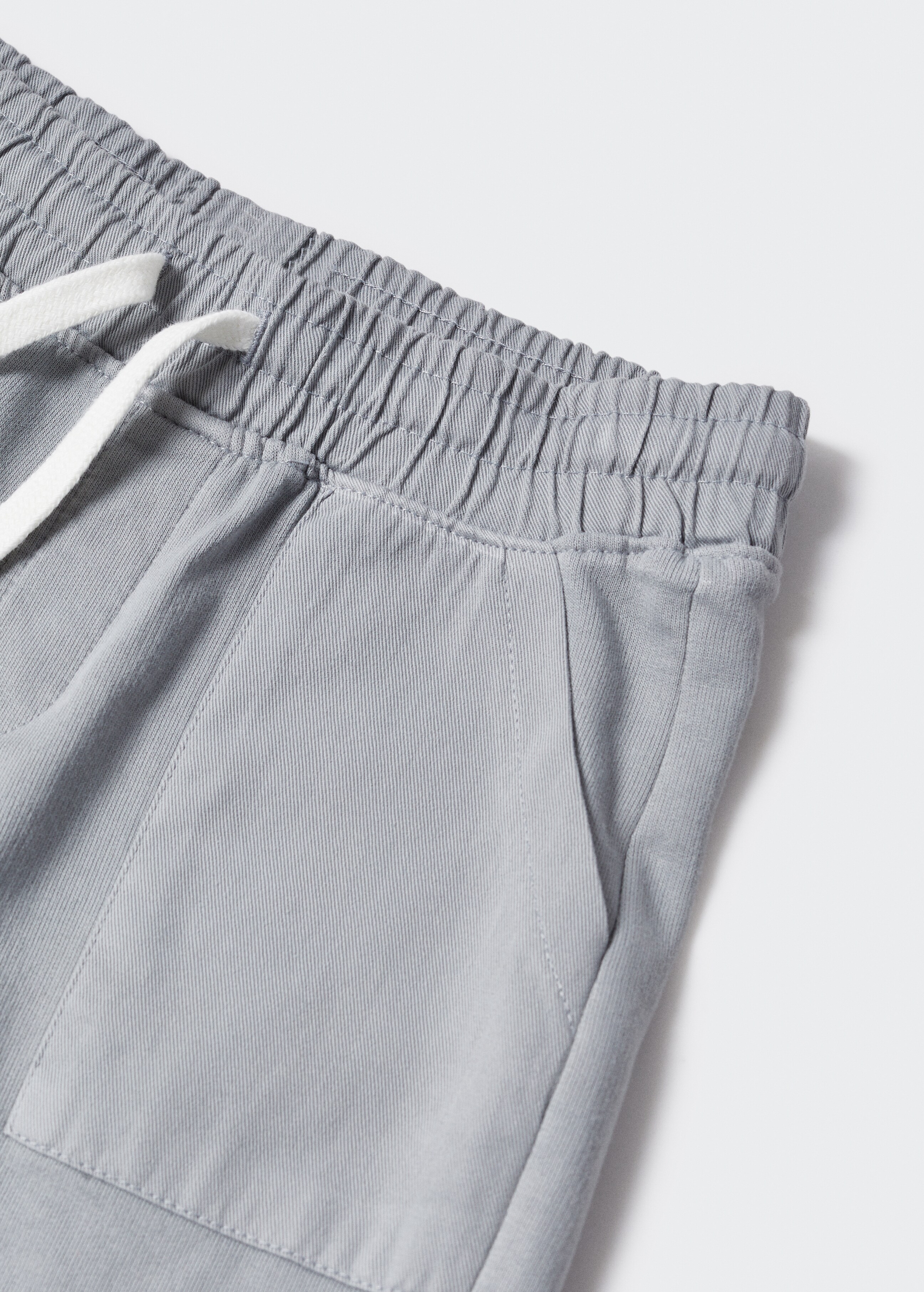 Cotton shorts with elastic waist - Details of the article 8