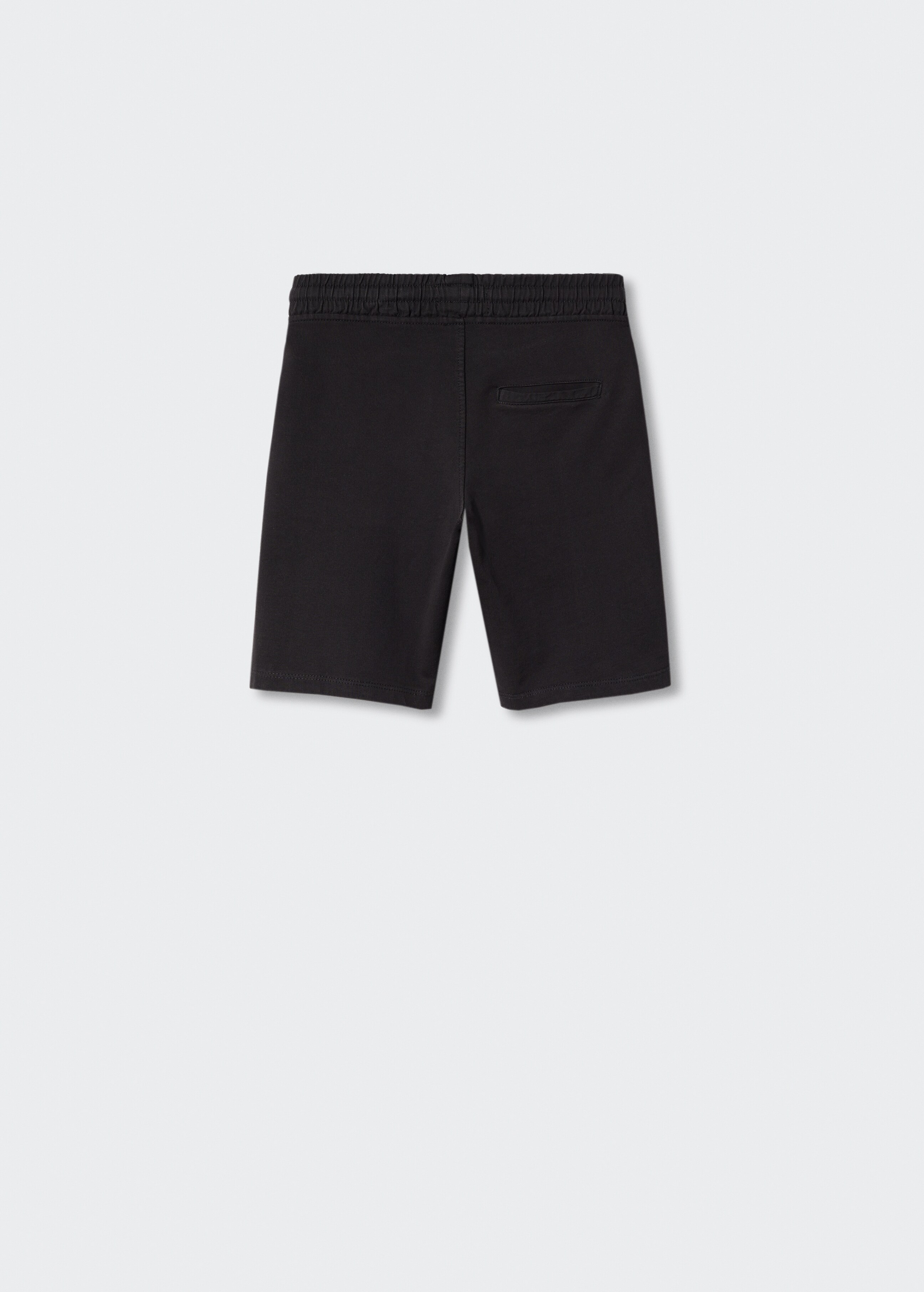 Cotton shorts with elastic waist - Reverse of the article