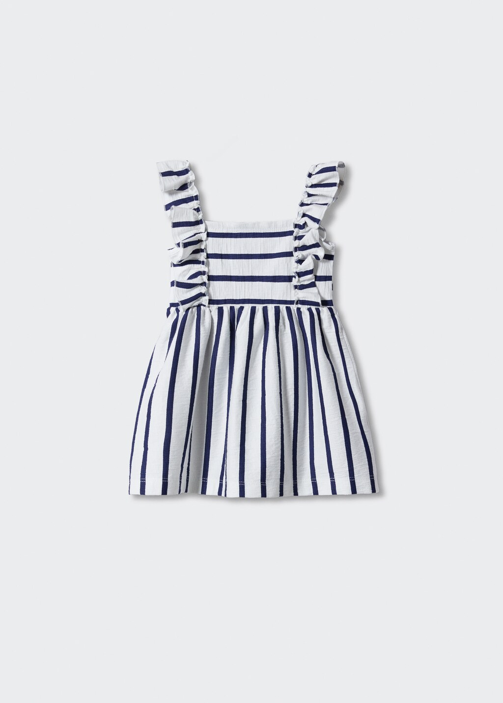 Striped strap dress - Reverse of the article