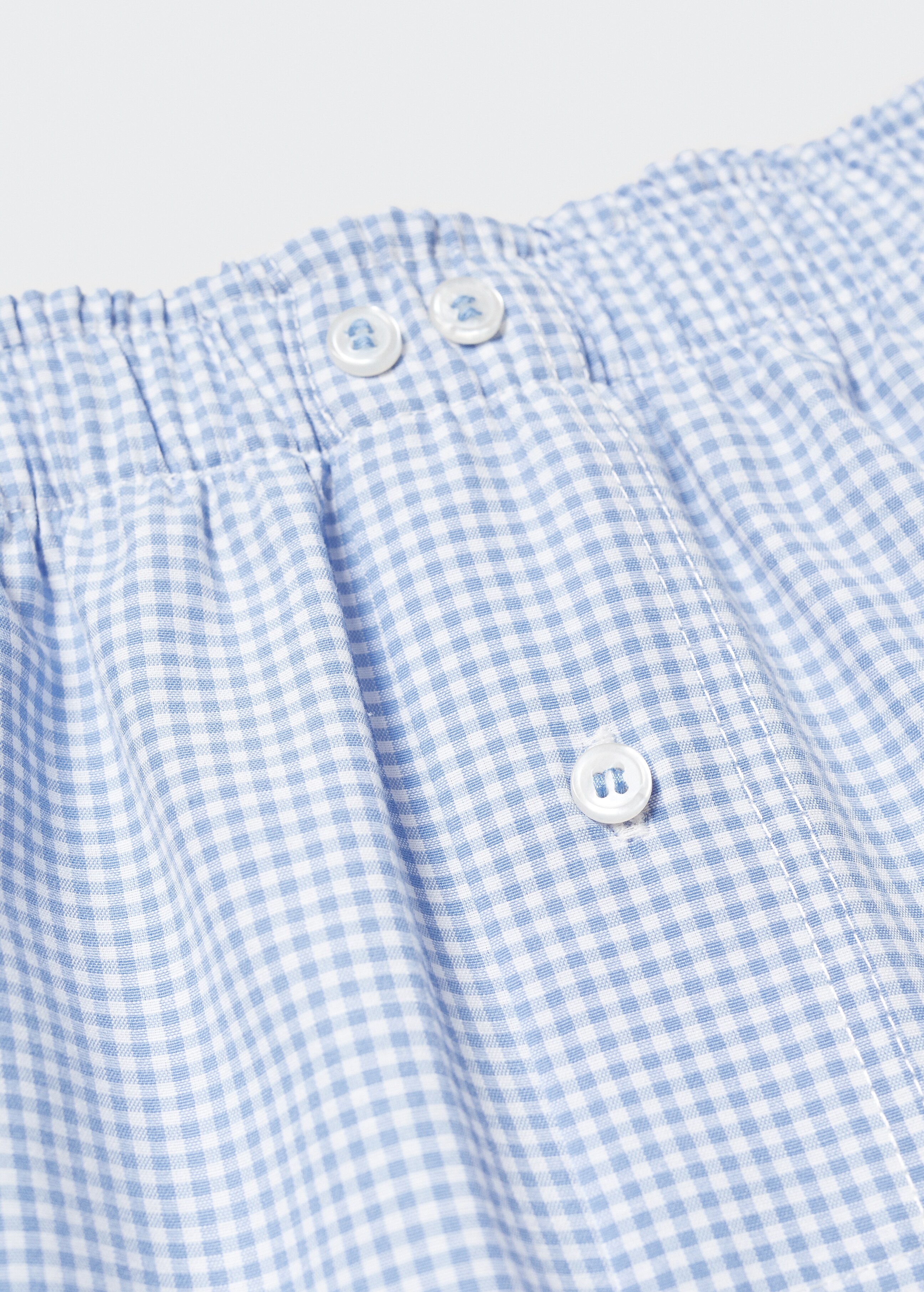 Gingham check cotton briefs - Details of the article 8