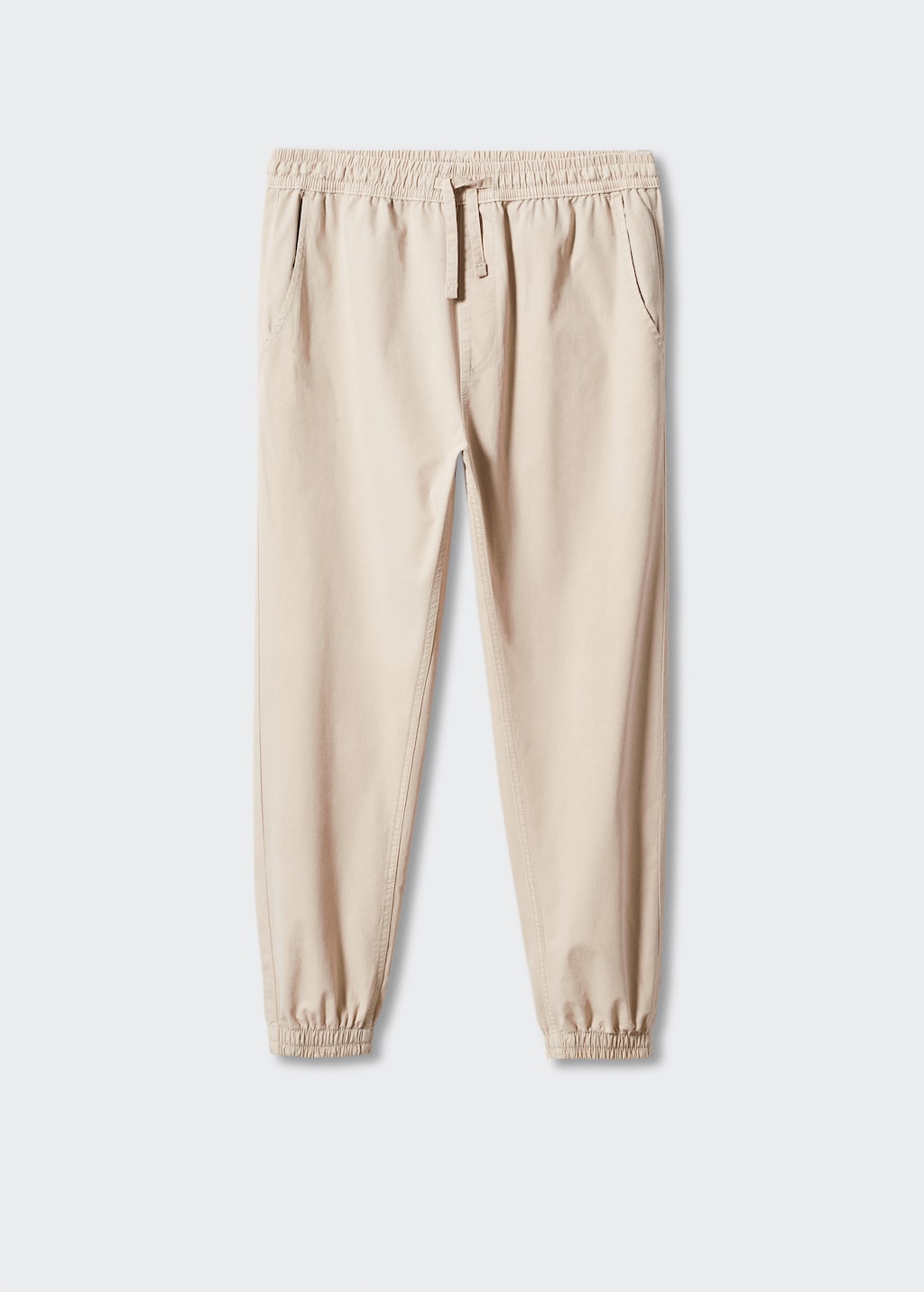 Cotton jogger-style trousers - Article without model