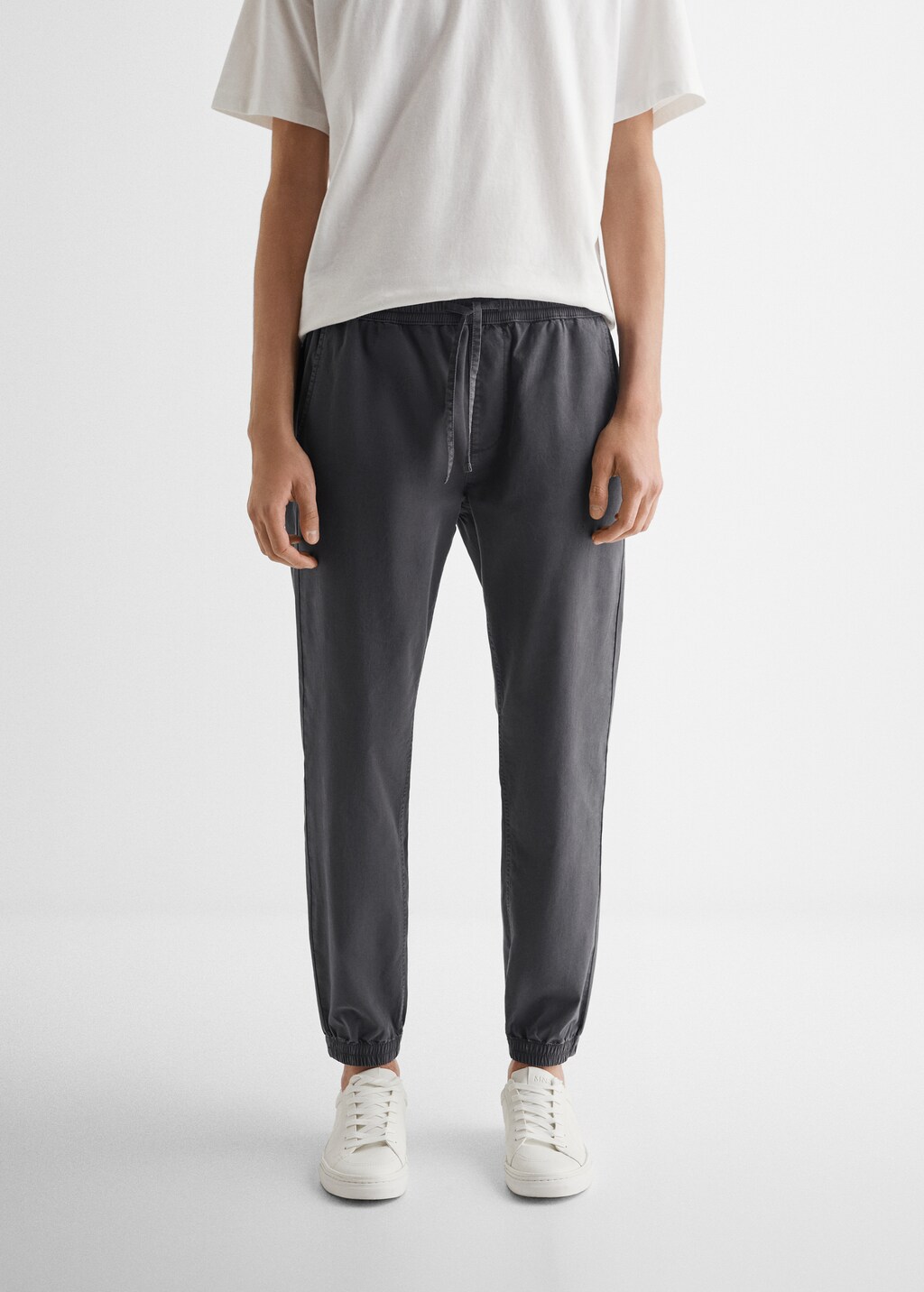 Cotton jogger-style trousers - Details of the article 6