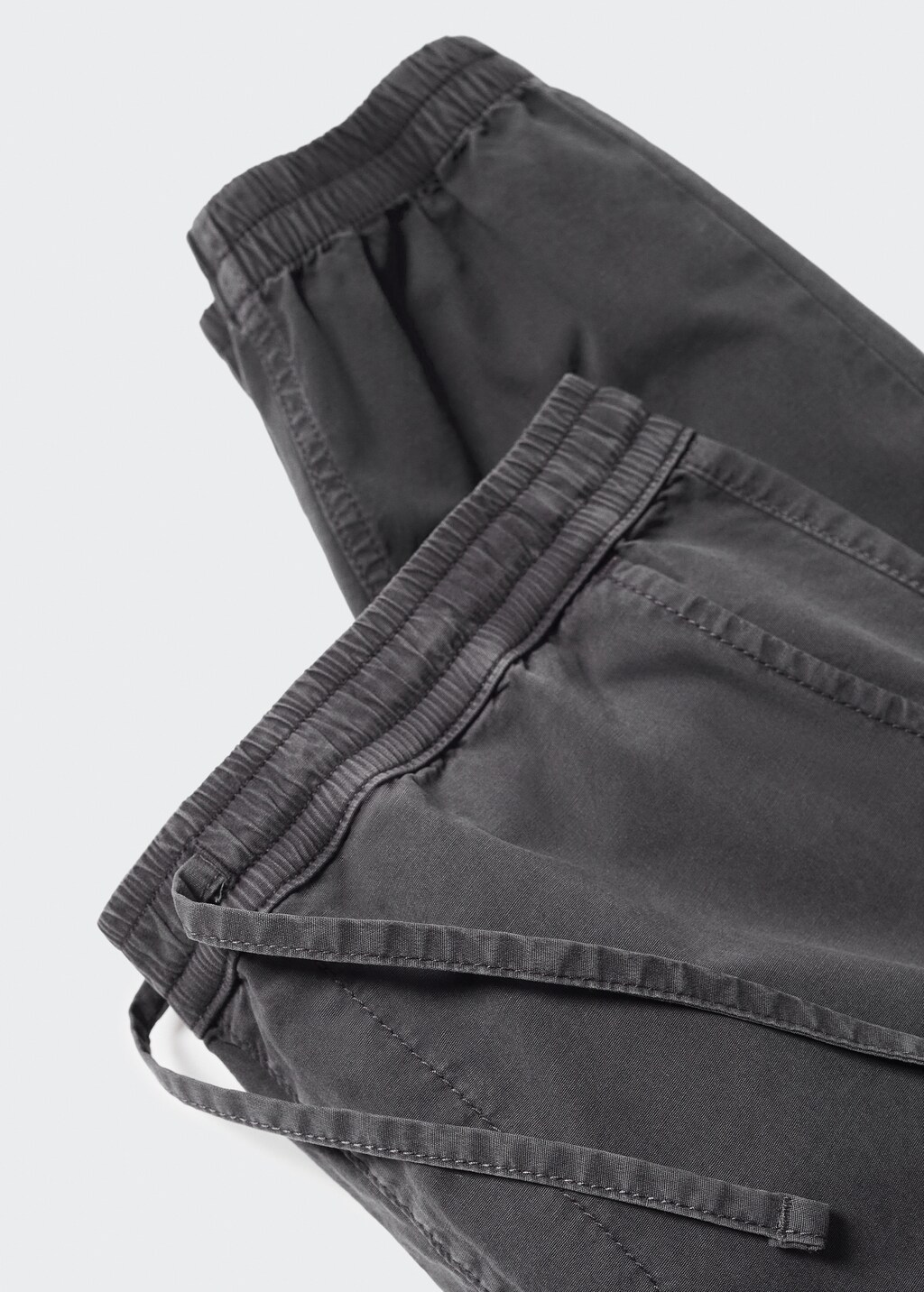 Cotton jogger-style trousers - Details of the article 8