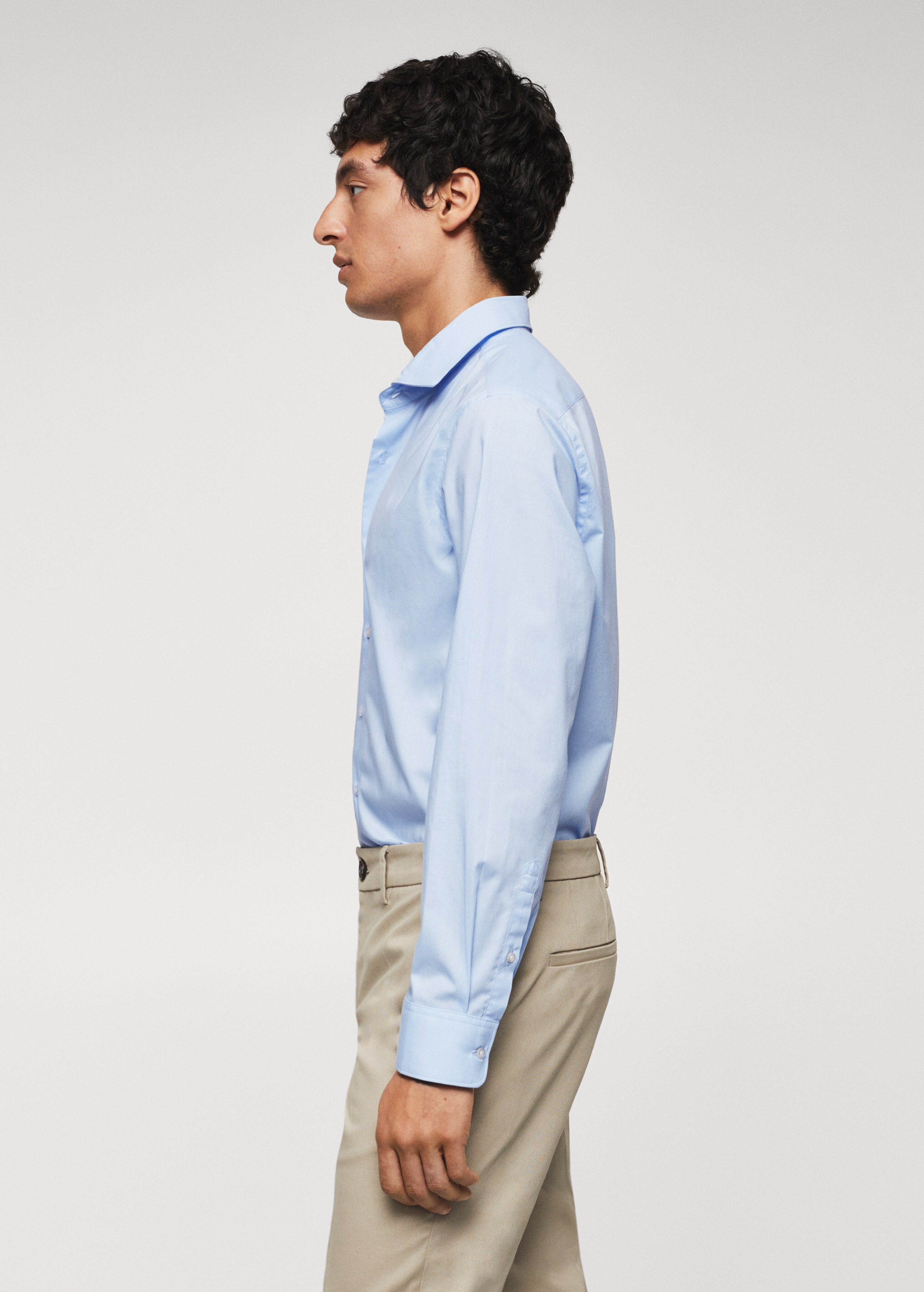 Slim fit stretch cotton shirt - Details of the article 6
