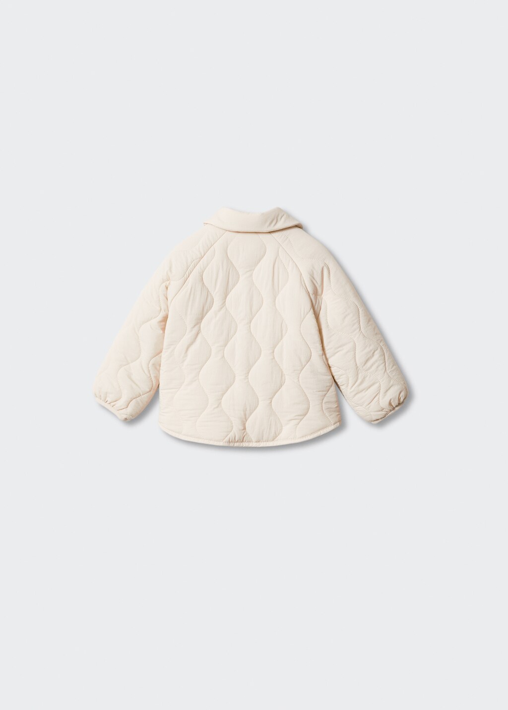 Quilted coat with collar - Reverse of the article