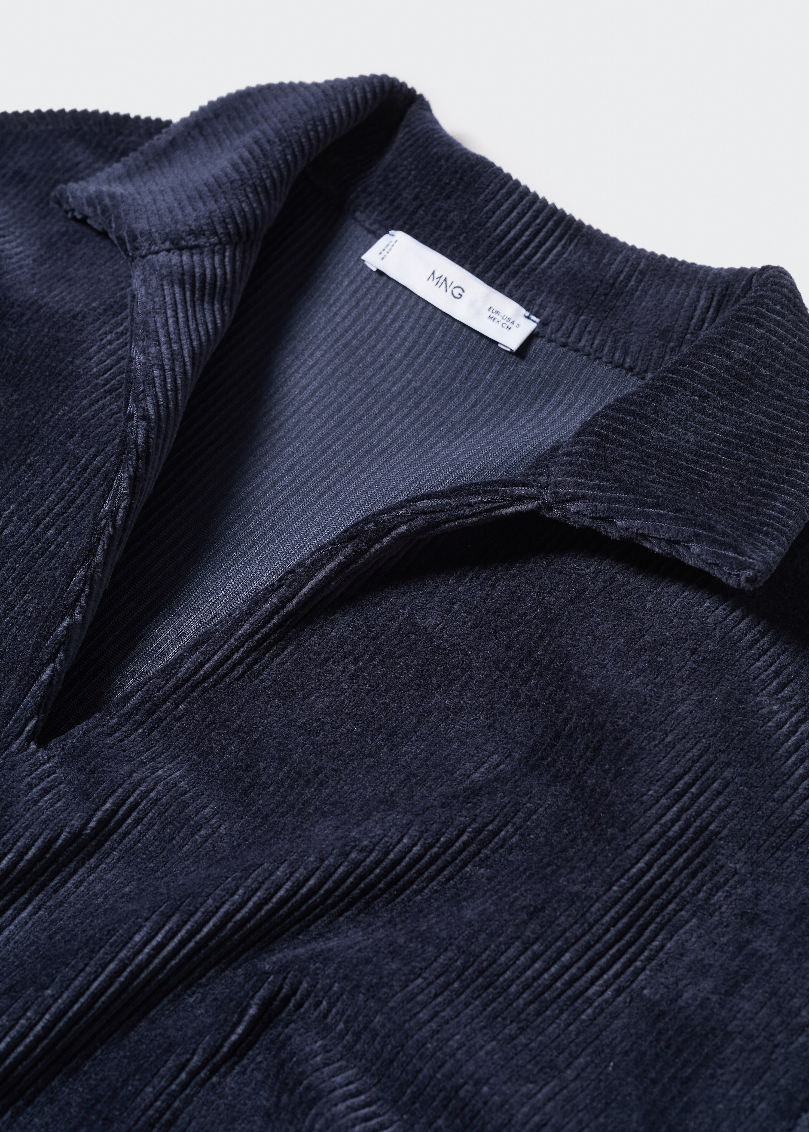 Corduroy polo-style sweater - Details of the article 8