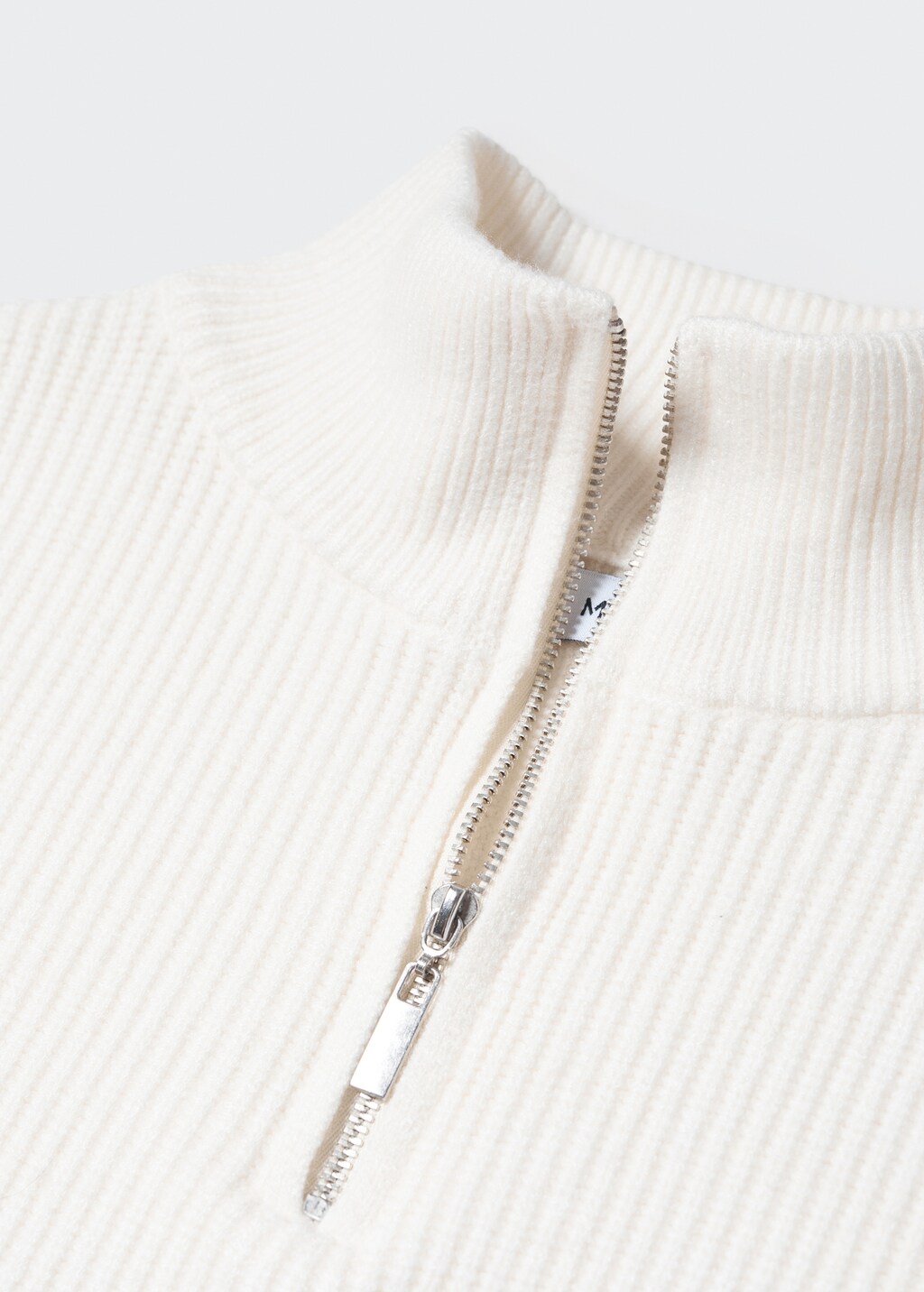 Striped sweater with zip - Details of the article 8