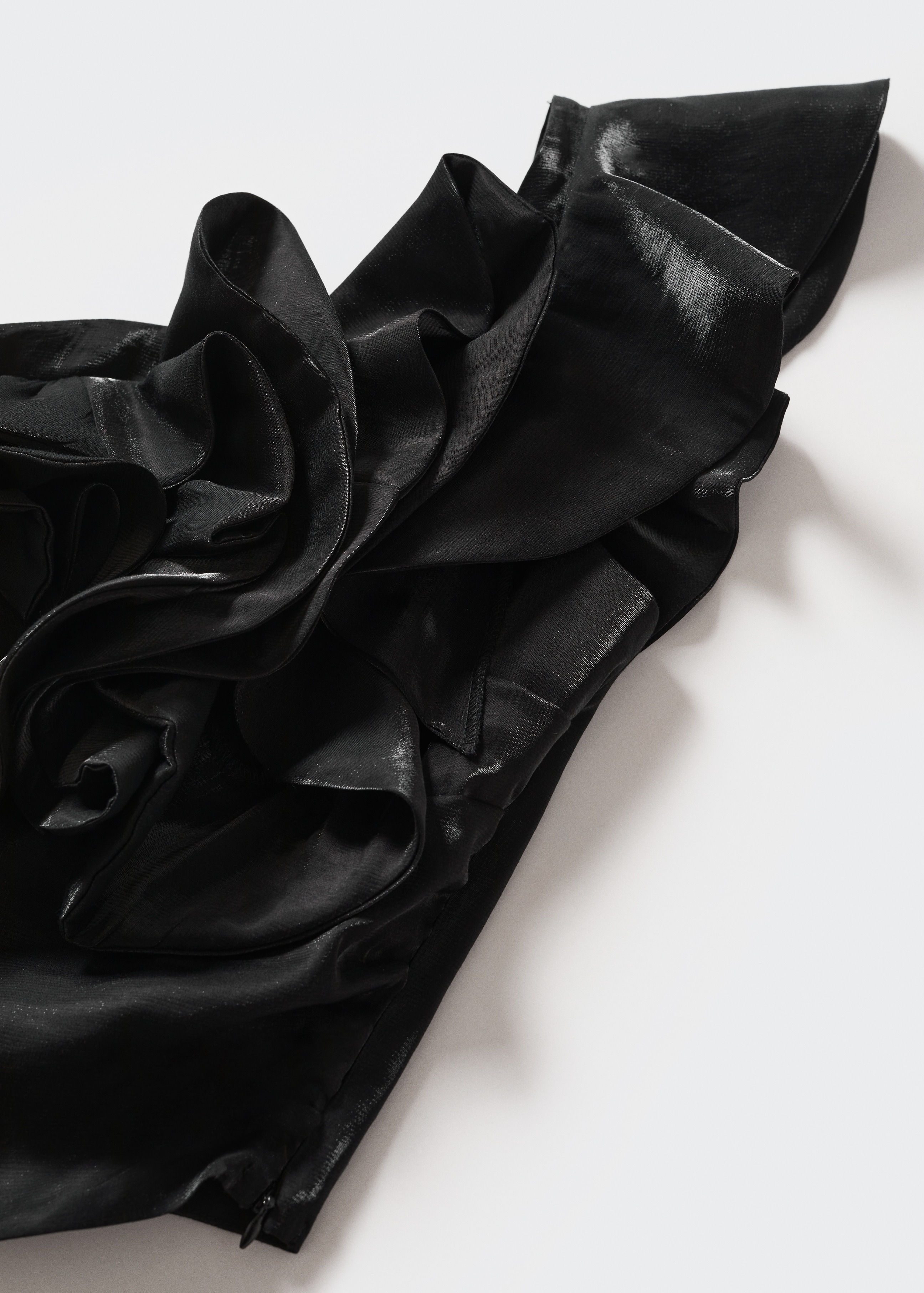 Asymmetric ruffled blouse - Details of the article 8