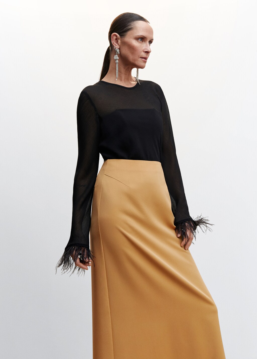 Flowy long skirt - Details of the article 1