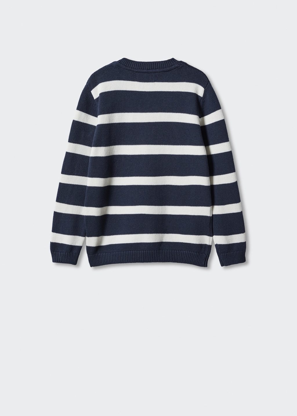 Striped knit sweater - Reverse of the article