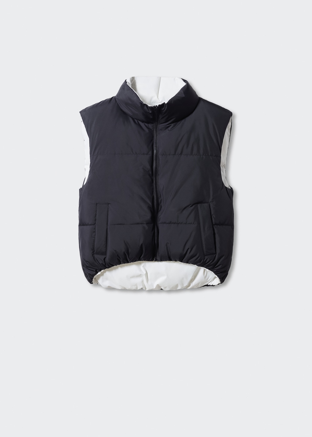 Textured quilted gilet