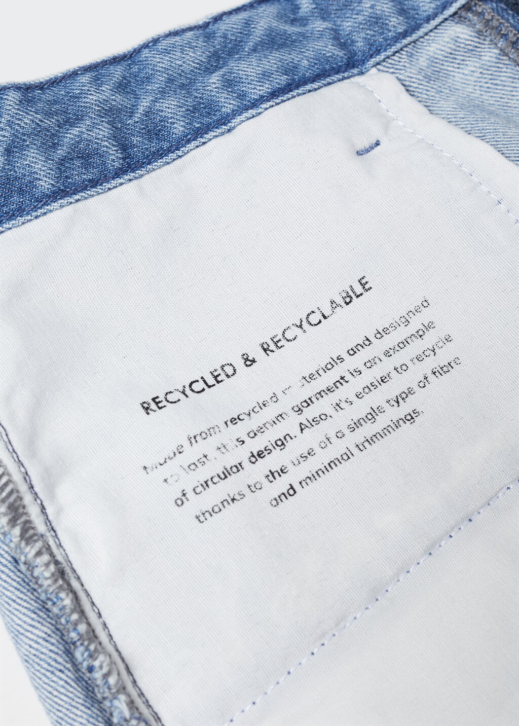 Denim mini-skirt - Details of the article 0