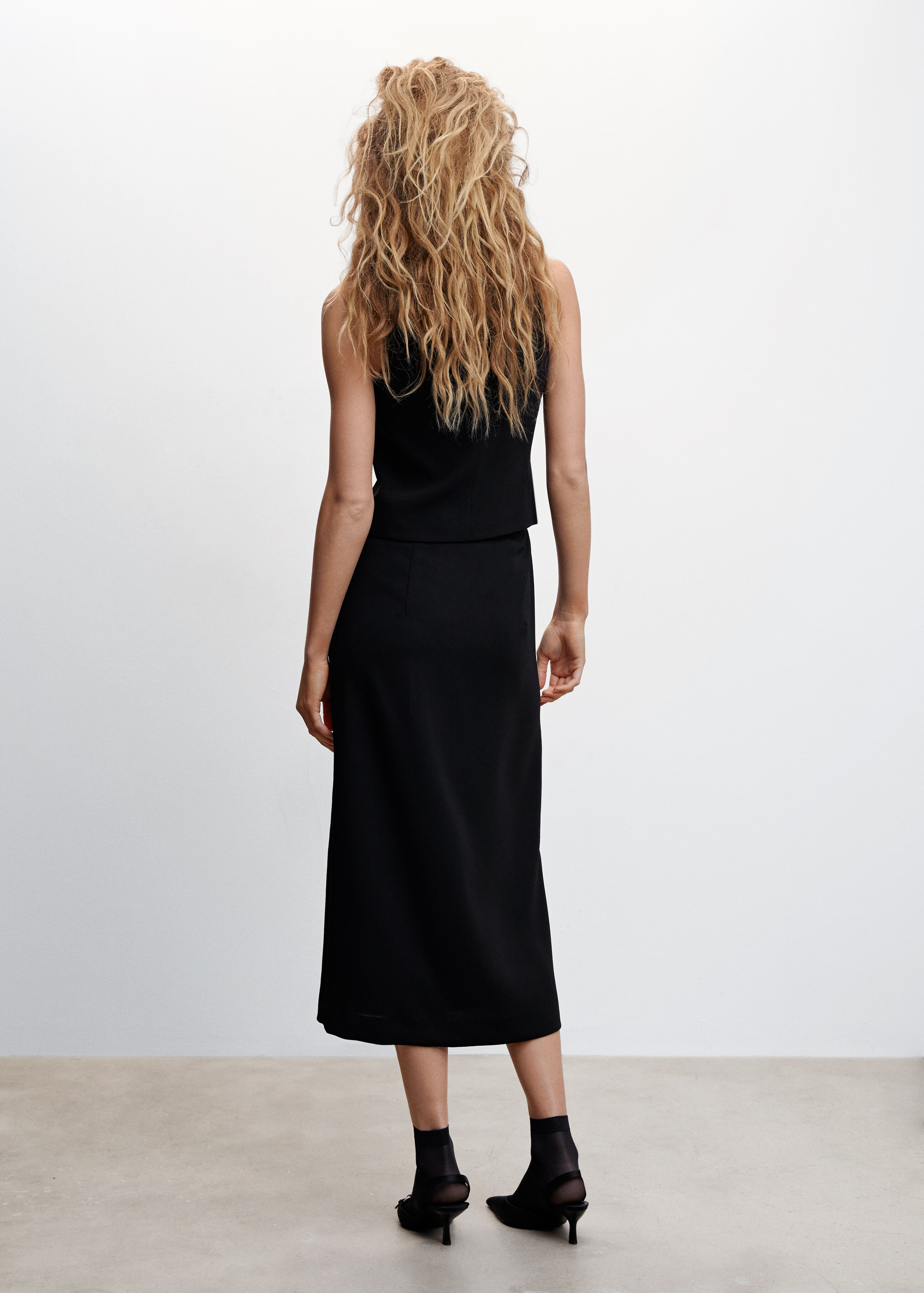 Bow midi skirt - Reverse of the article