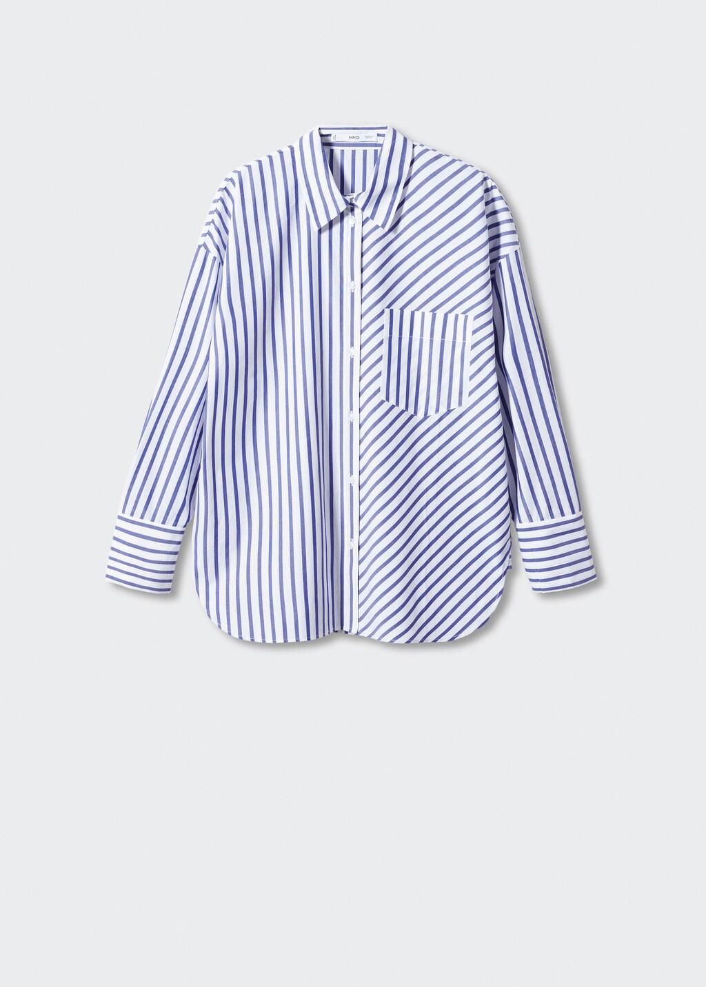 Striped cotton oversized shirt - Article without model