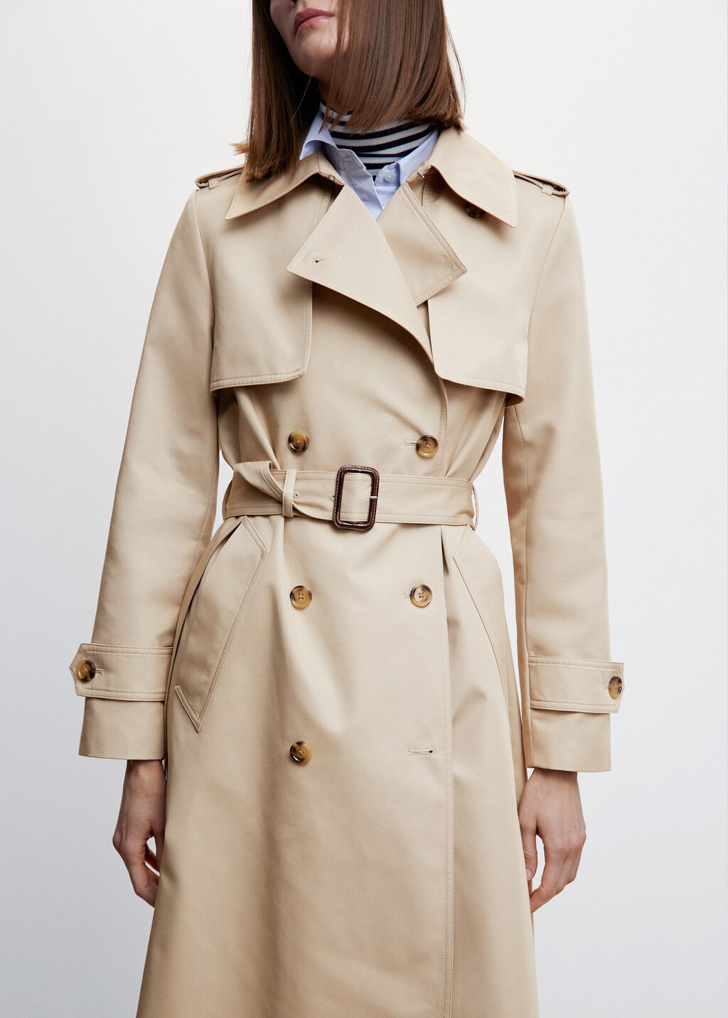 Classic long trench coat - Details of the article 6