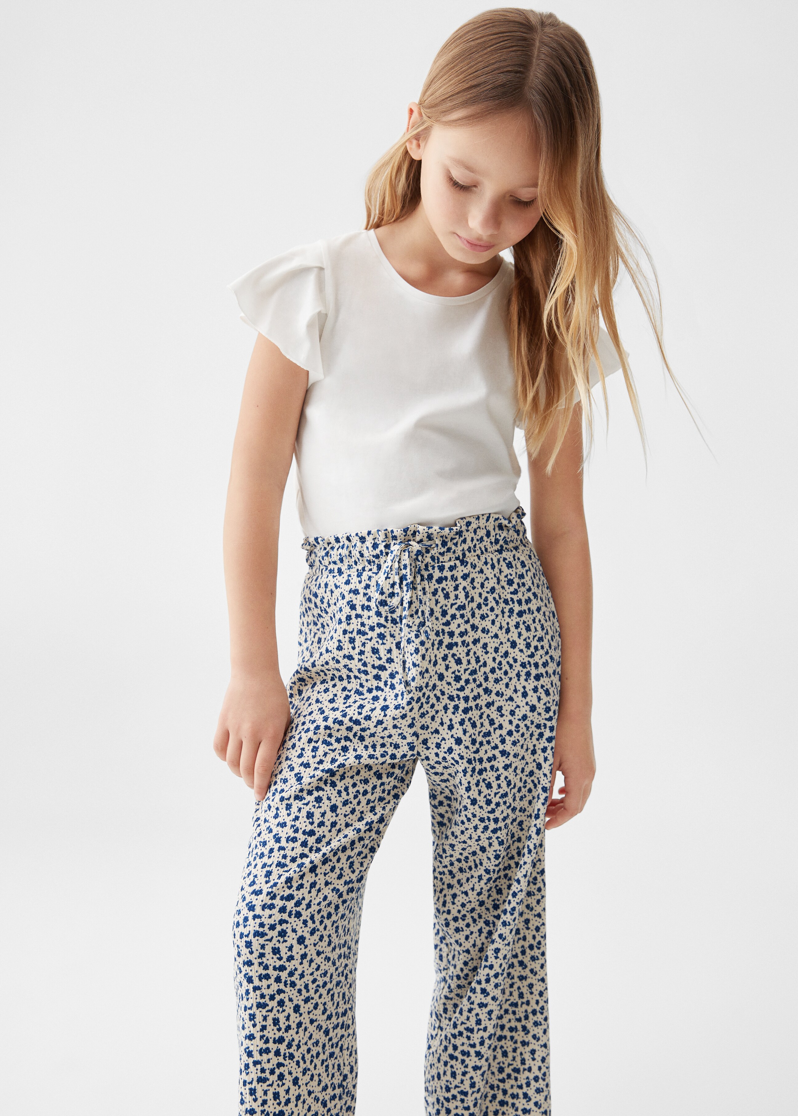 Floral print trousers - Medium plane