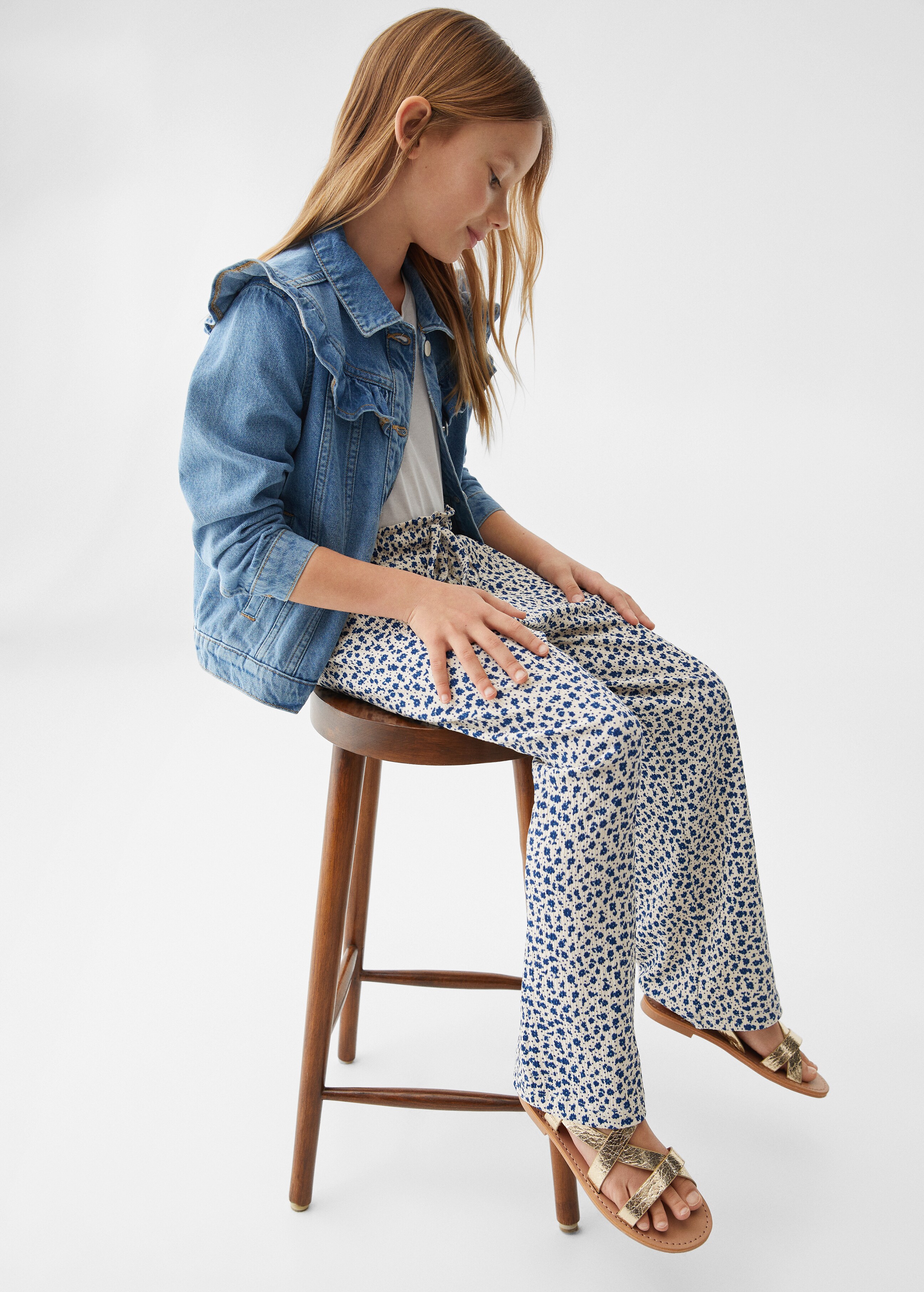 Floral print trousers - Details of the article 2