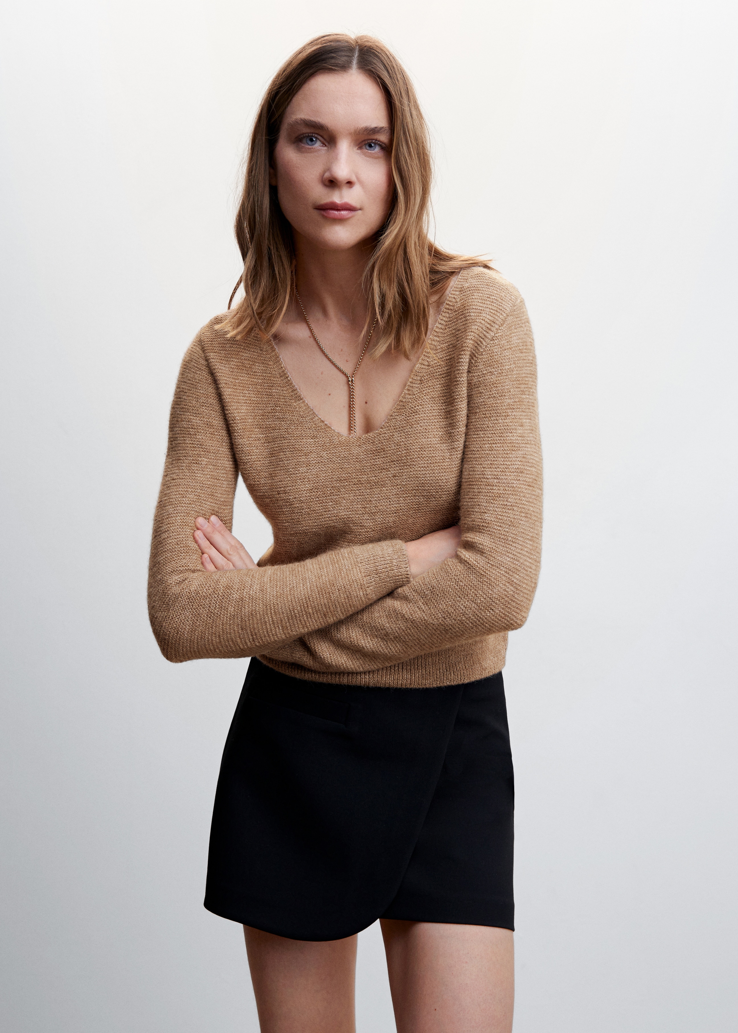 Pull-over maille envers - Plan moyen