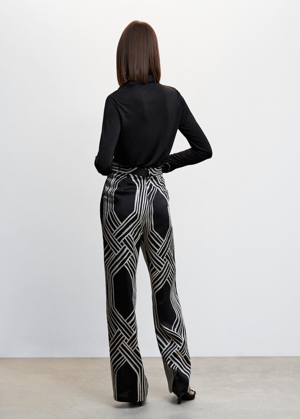 Printed culottes - Reverse of the article