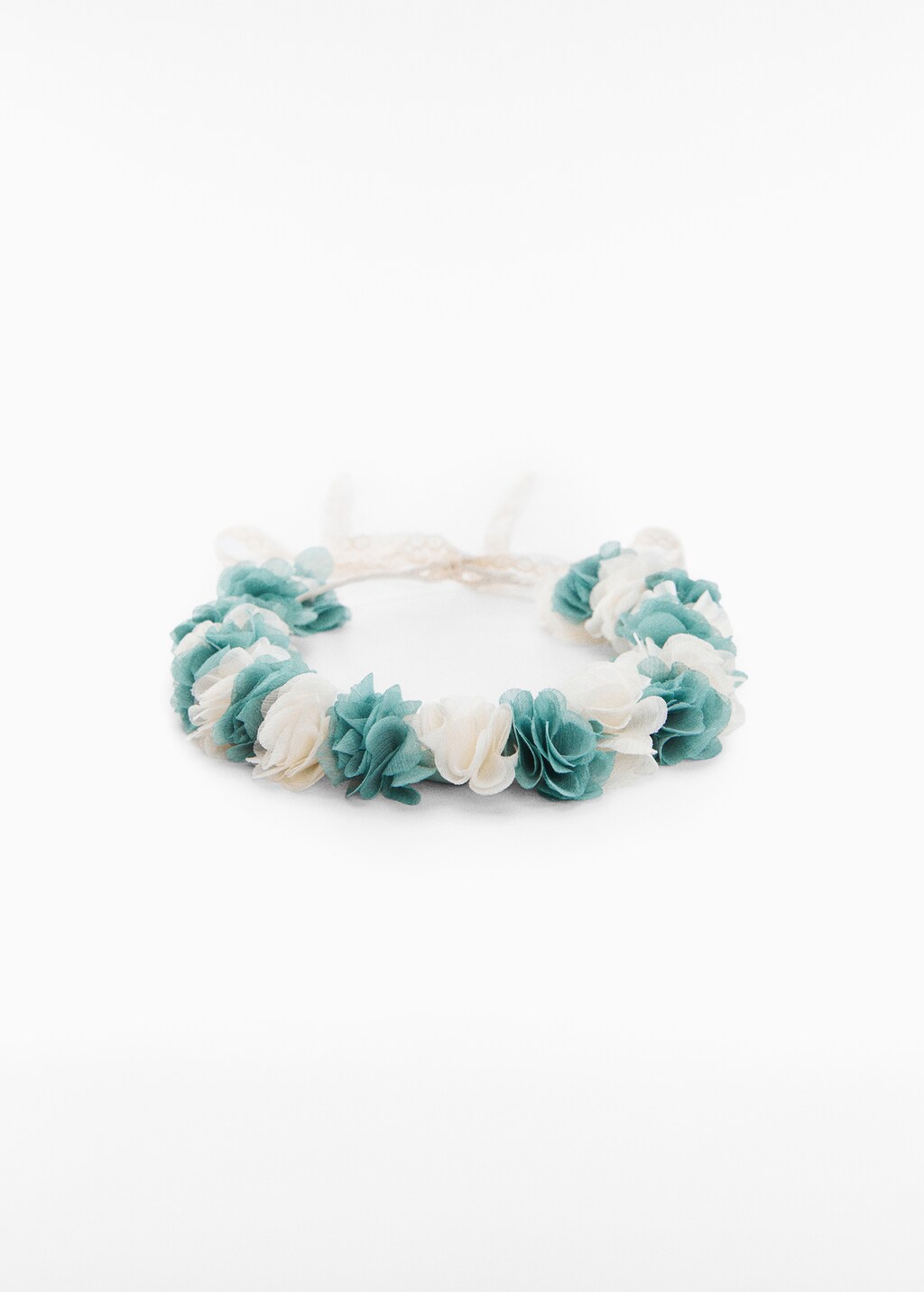 Headband with embossed flowers - Article without model