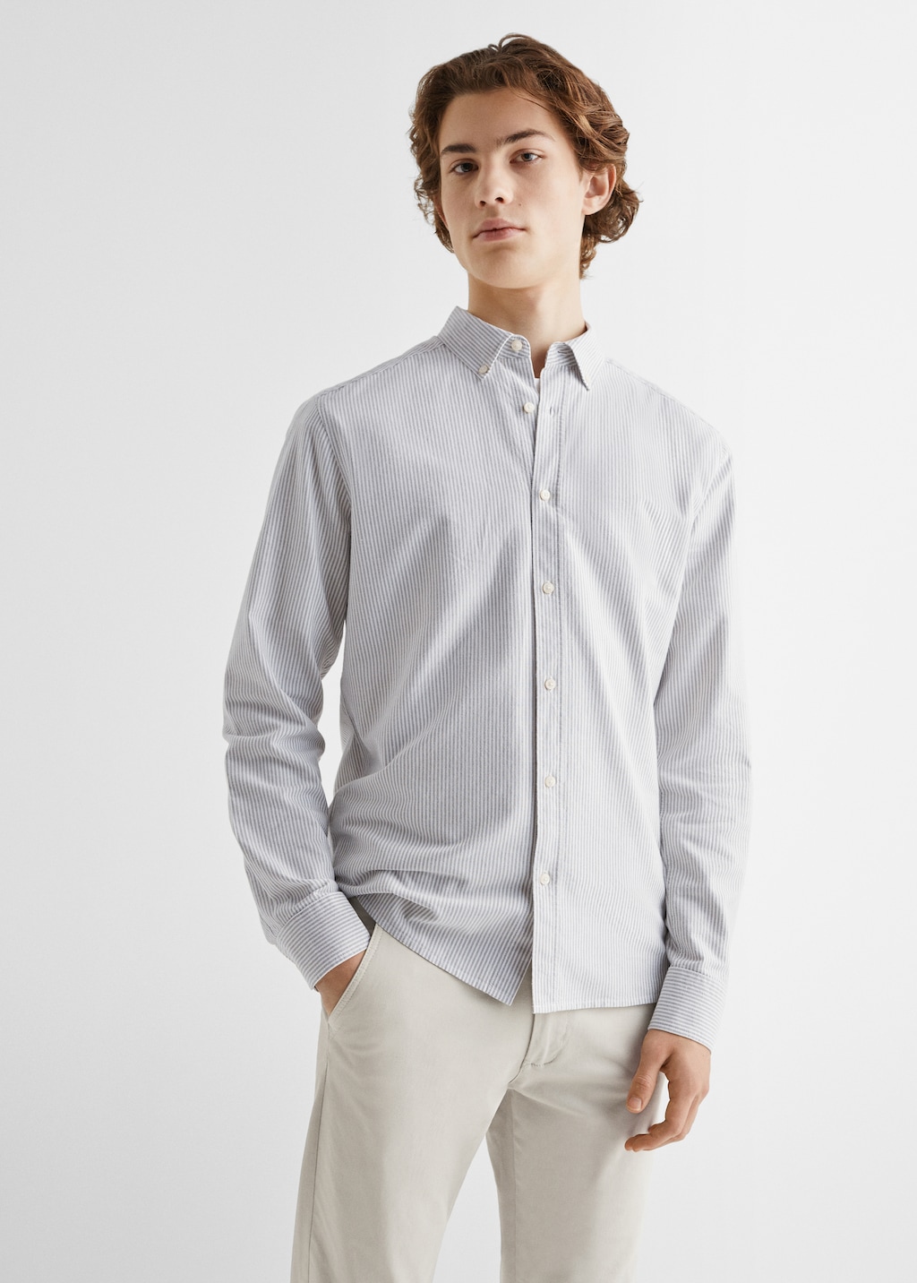 Chemise regular fit coton Oxford - Plan moyen