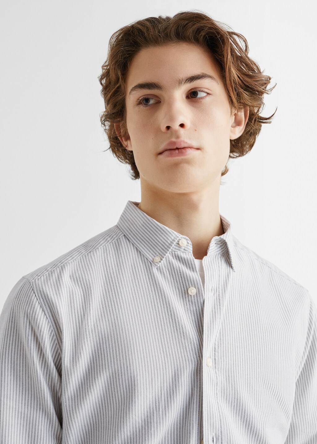 Regular fit Oxford cotton shirt - Details of the article 1