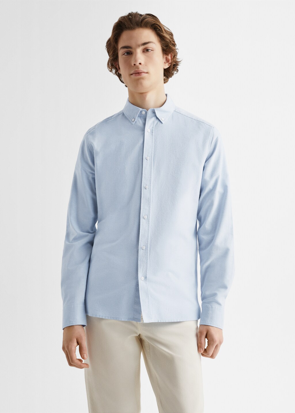 Regular fit Oxford cotton shirt - Medium plane