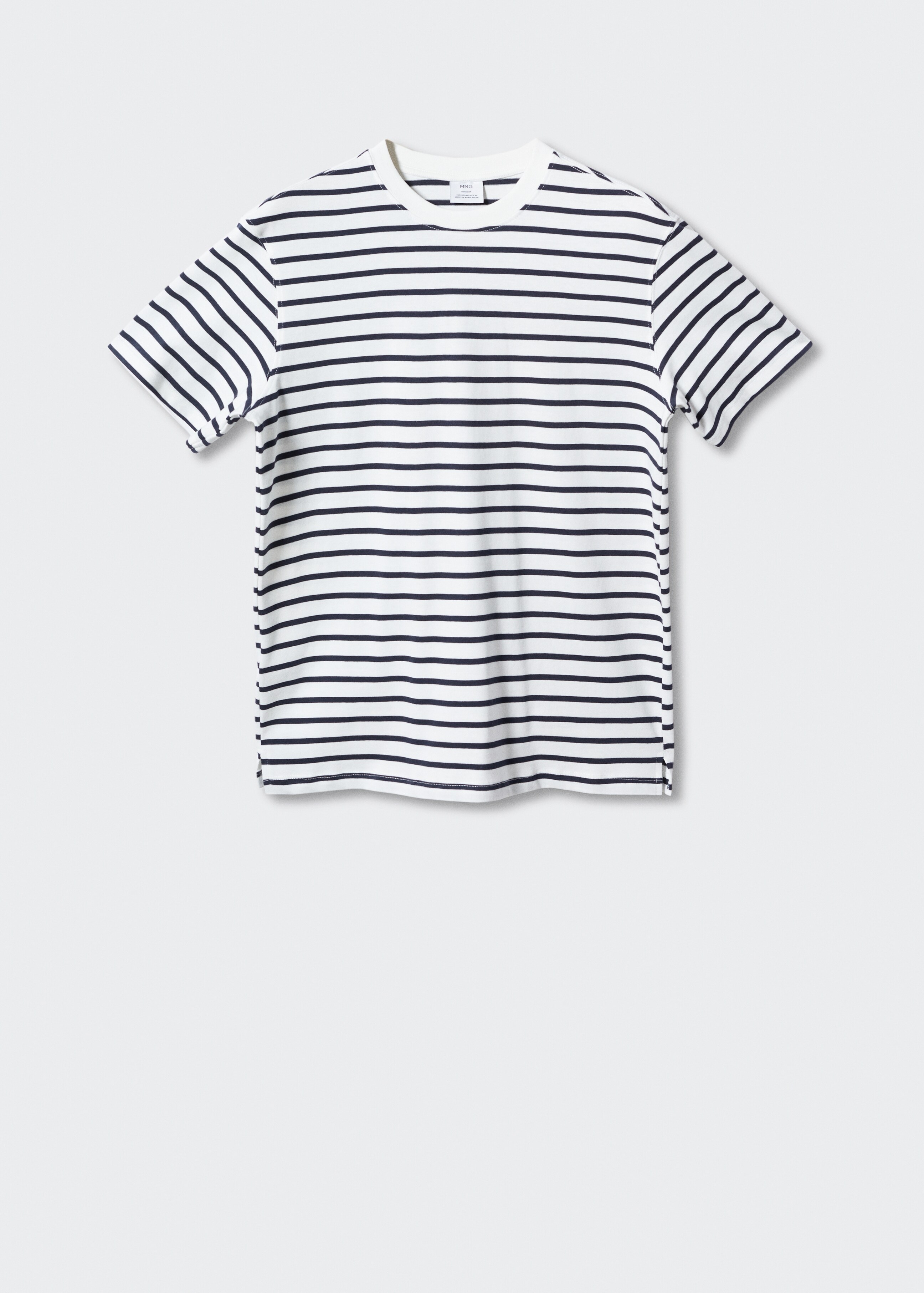 Striped cotton T-shirt - Article without model