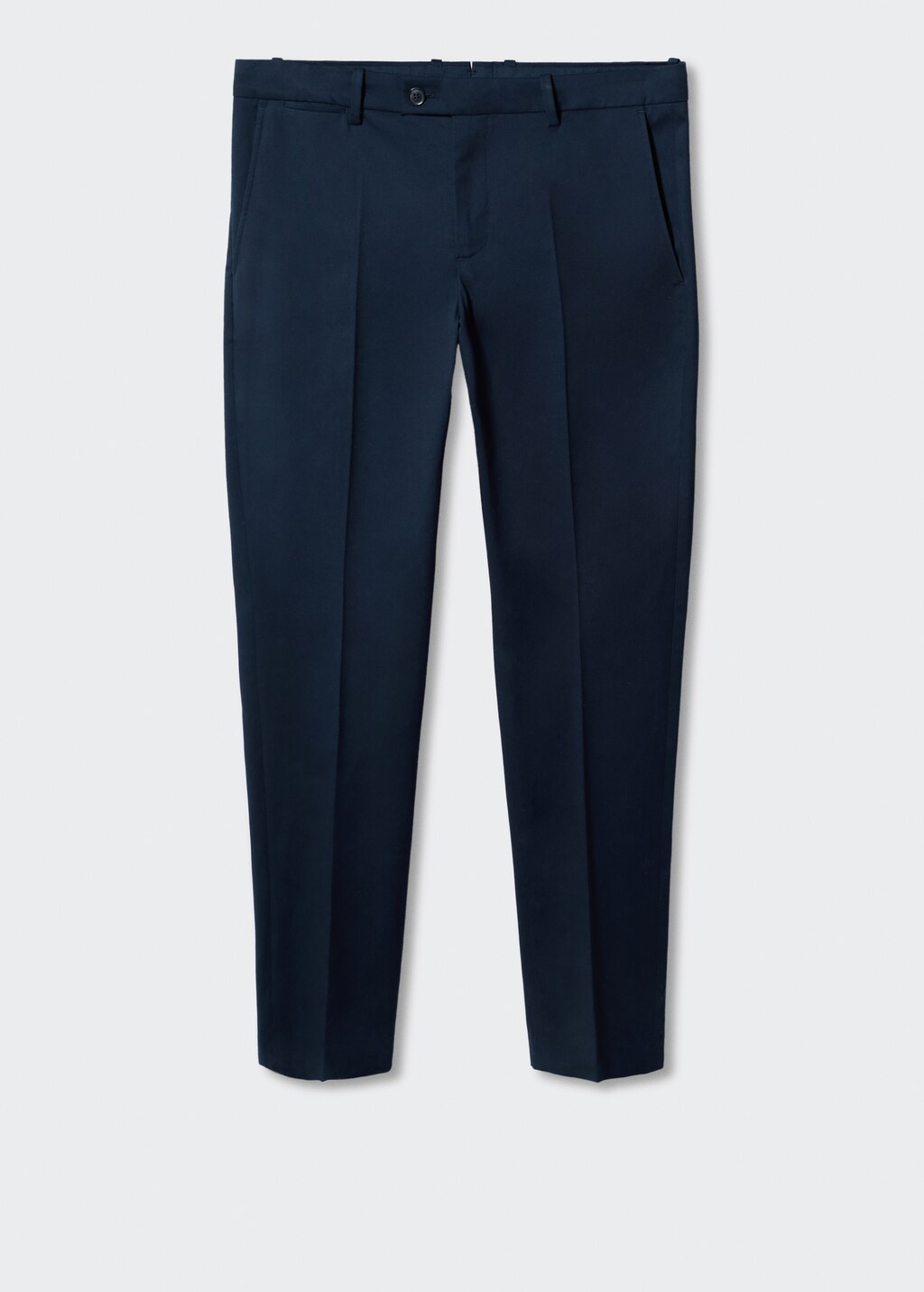 Slim-fit cotton trousers - Article without model