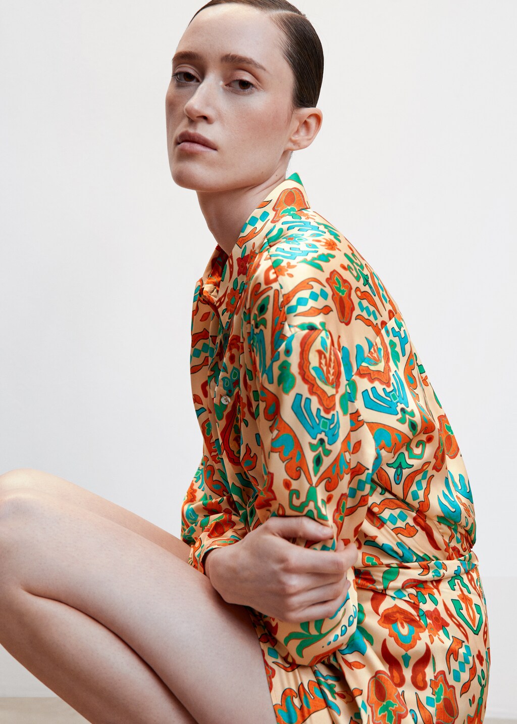 Printed oversize shirt - Details of the article 2