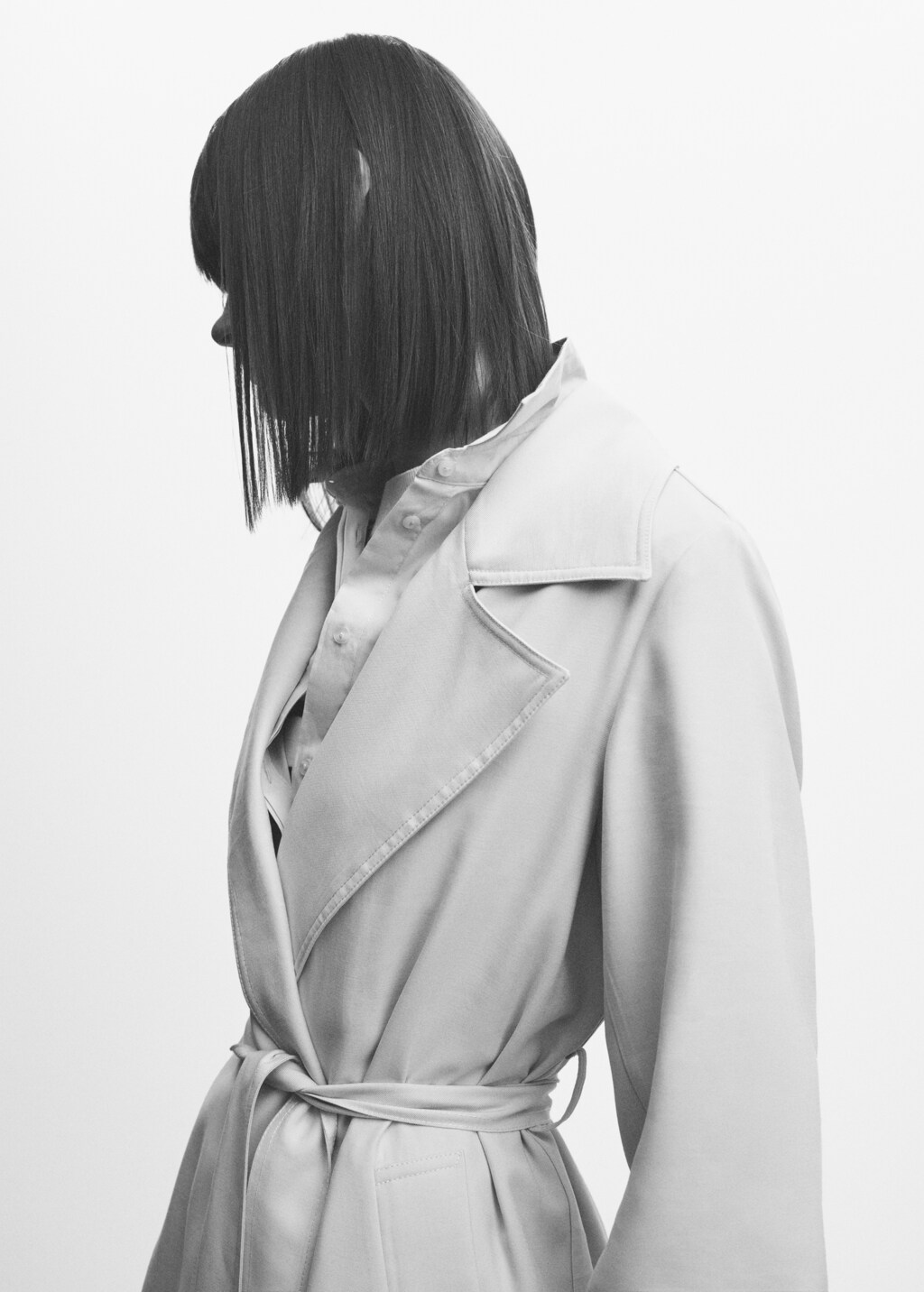 Flowy lapel trench - Details of the article 6