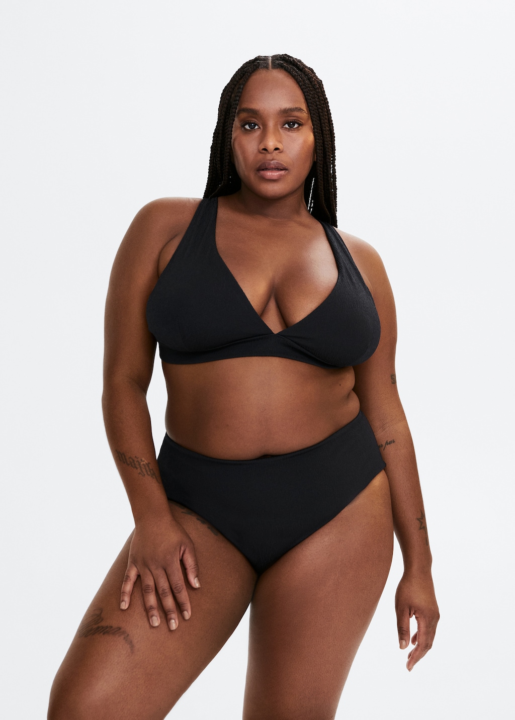 High cut bikini bottoms plus size online