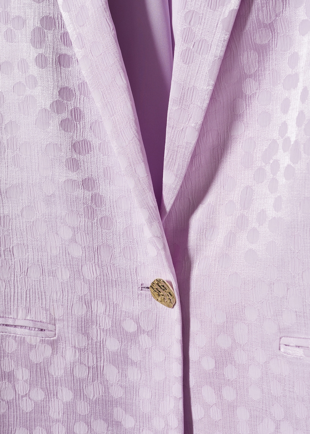 Satinierter Blazer mit Polka Dots - Detail des Artikels 8