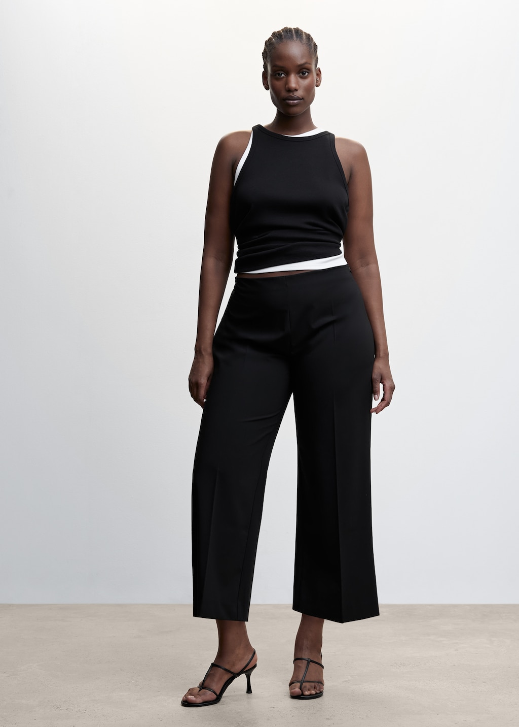 Pantalon style jupe-culotte droit - Détail de l'article 3