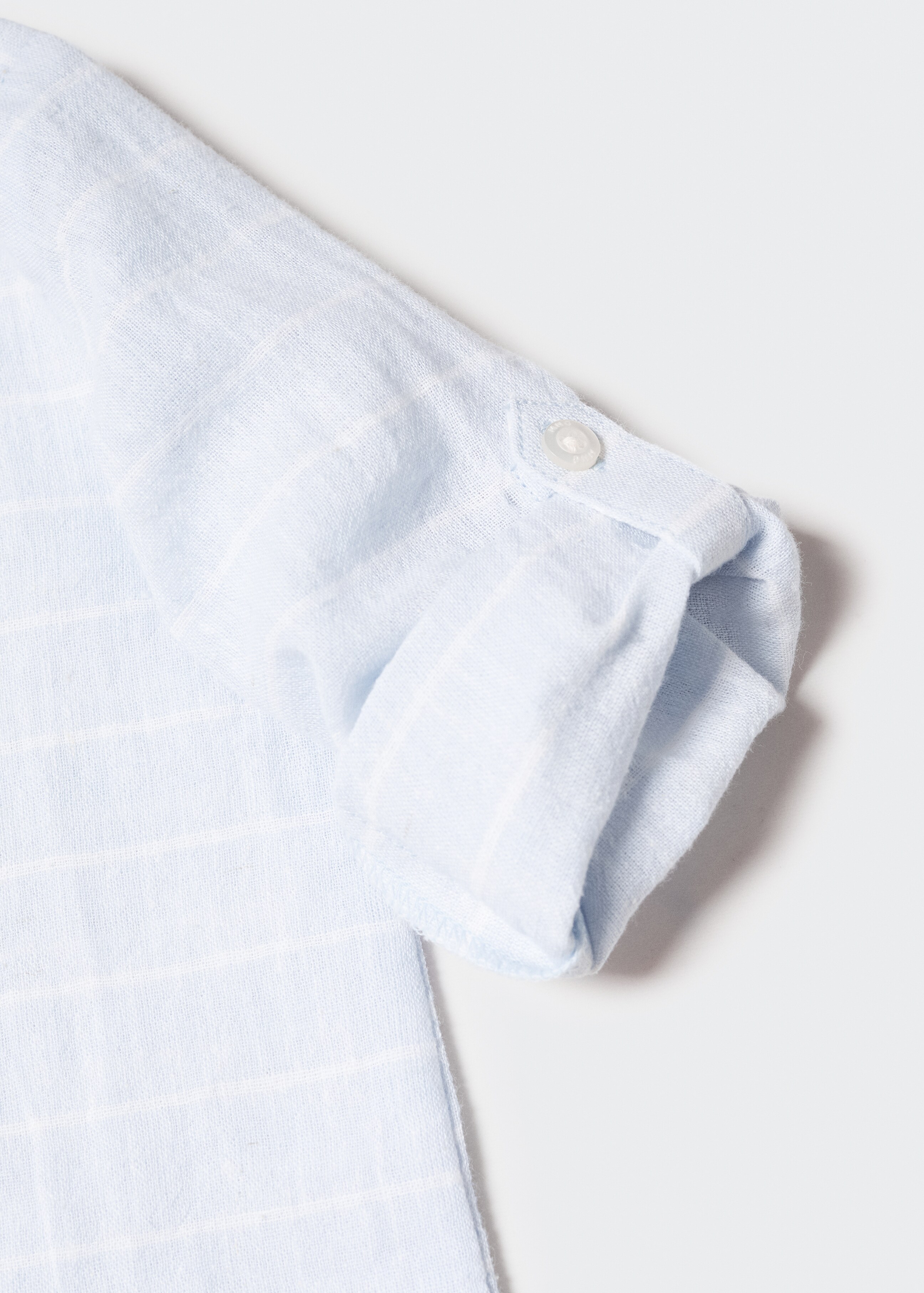 Striped cotton linen shirt - Details of the article 0