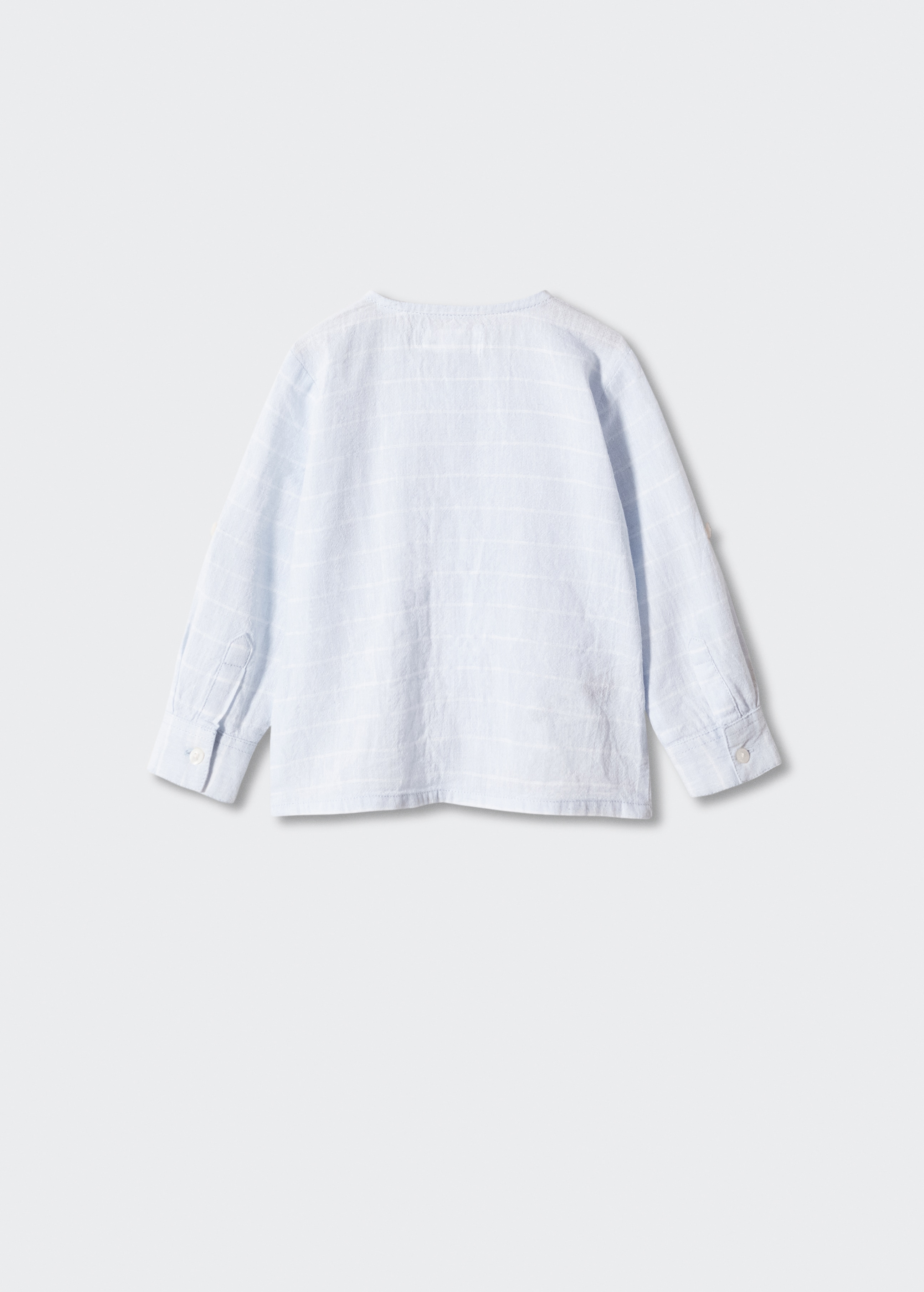 Striped cotton linen shirt - Reverse of the article