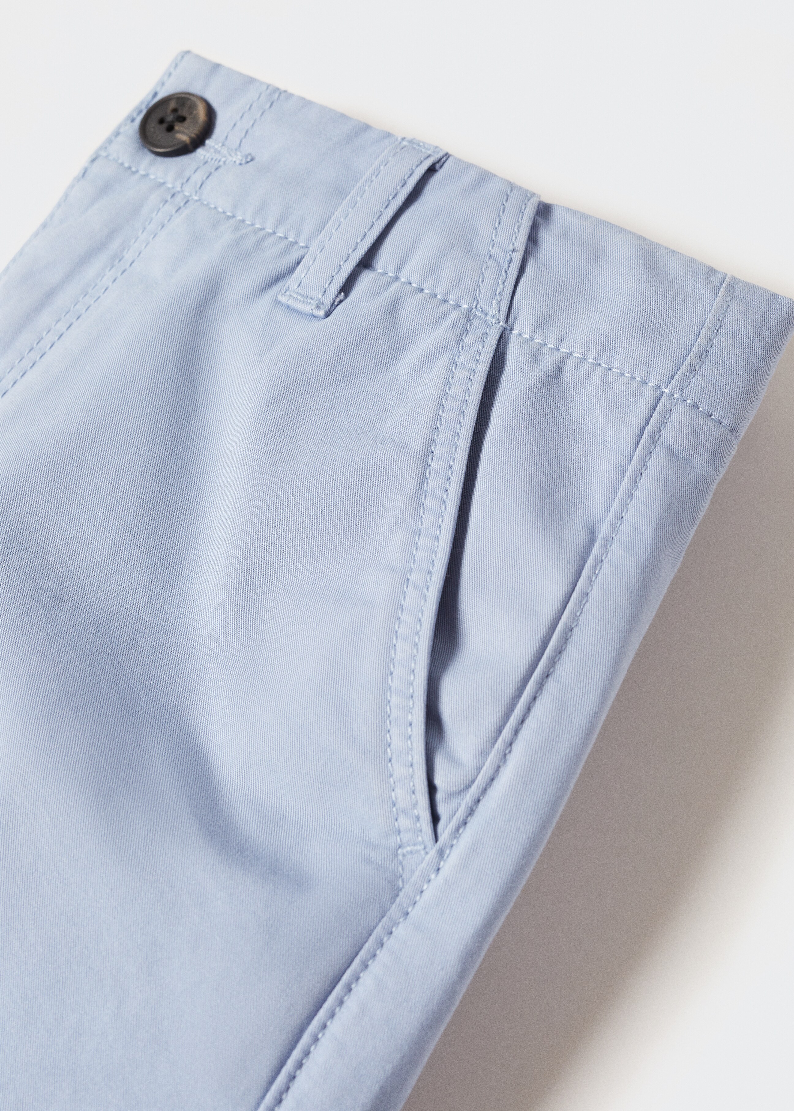 Slim-fit chino cotton bermuda shorts - Details of the article 8
