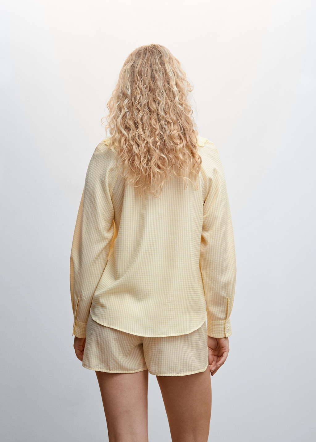 Short textured pyjamas - Reverse of the article